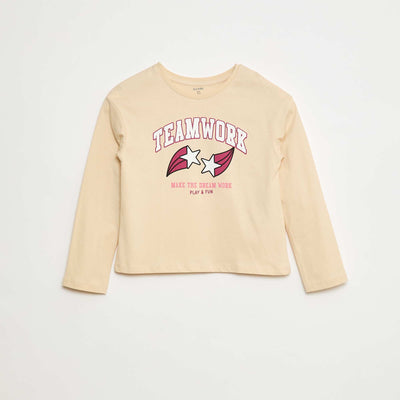 Camiseta estampada de manga larga ROSA