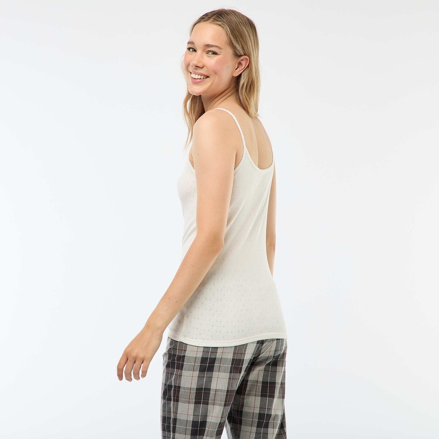 Camiseta de tirantes lisa termorreguladora BLANCO