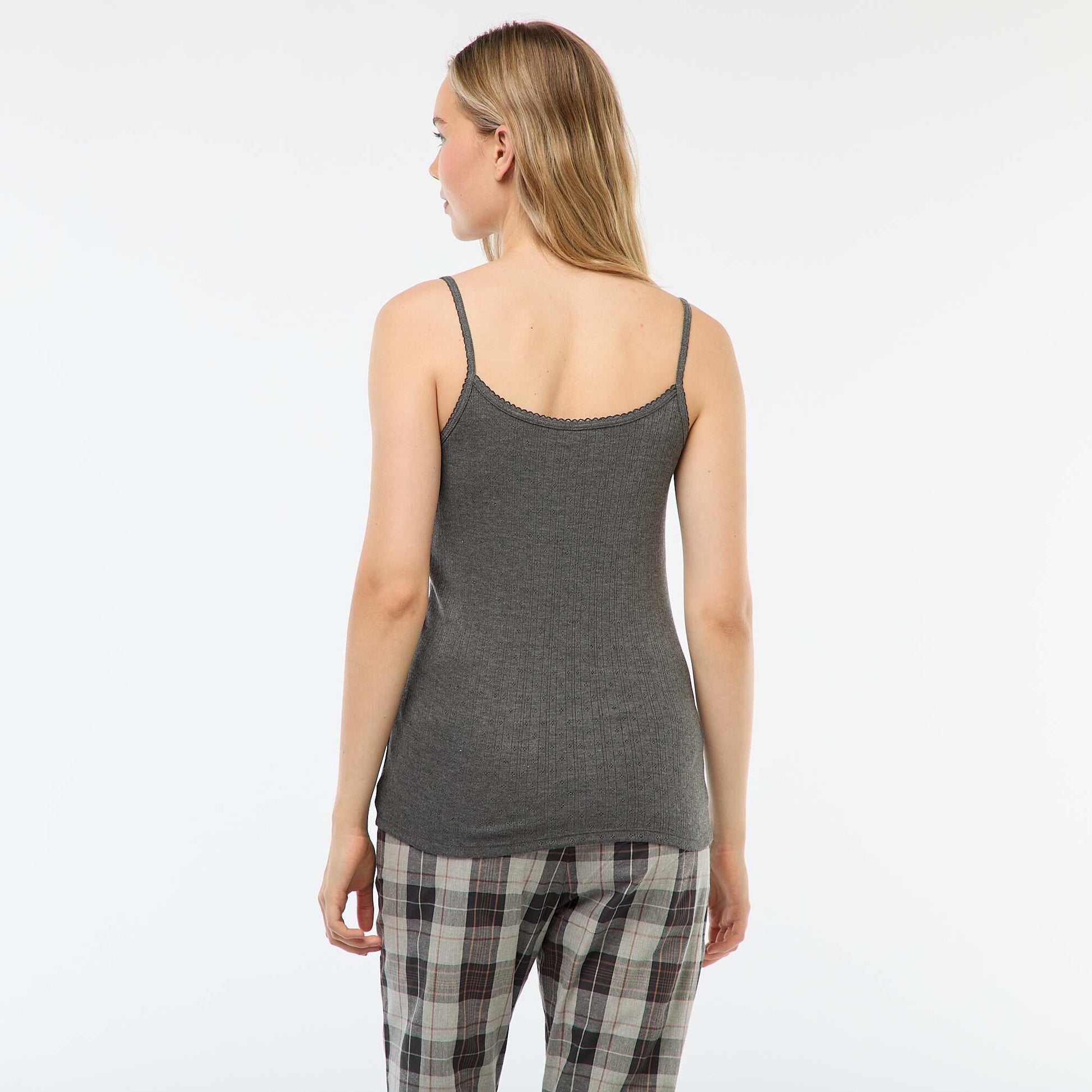 Camiseta de tirantes lisa termorreguladora GRIS