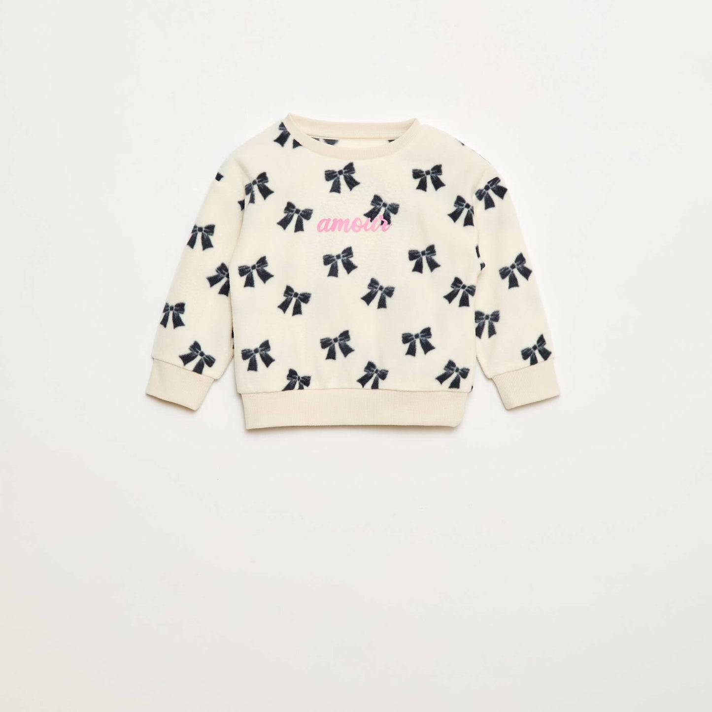 Conjunto pijama polar: camiseta + pantalón BLANCO
