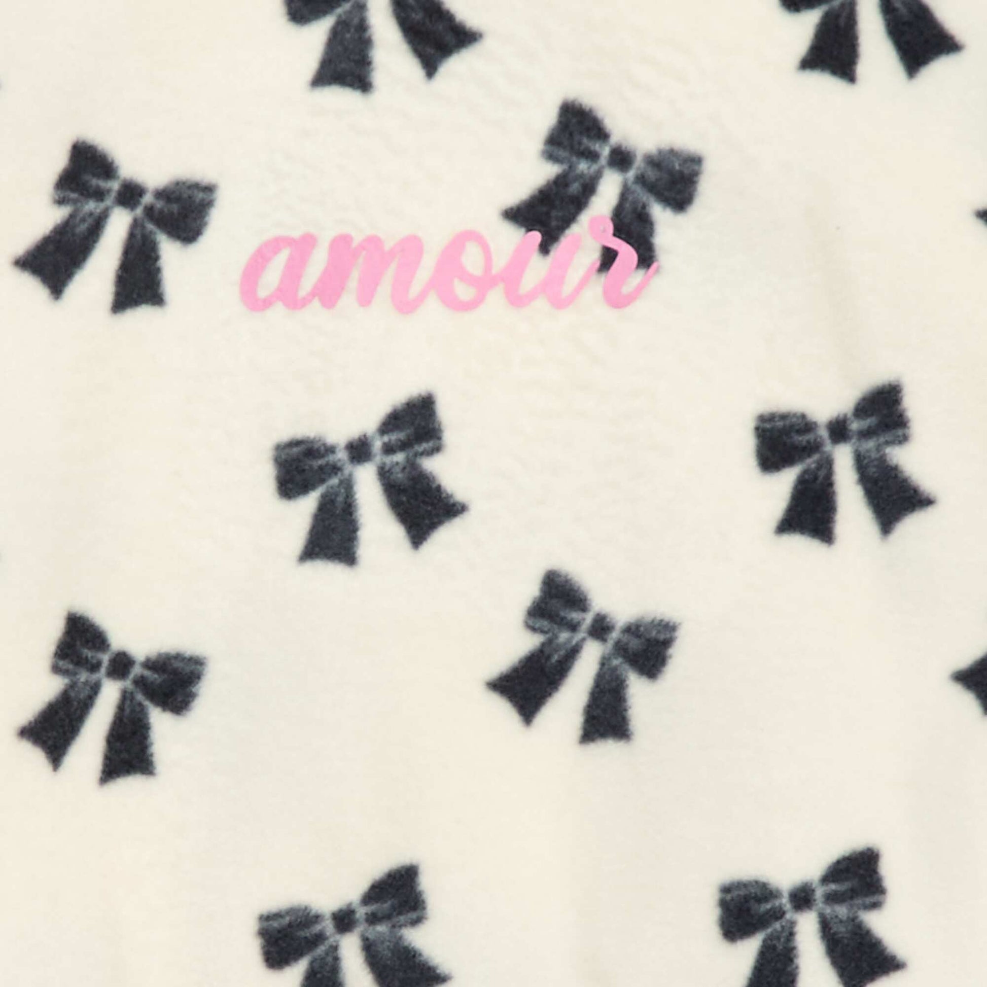 Conjunto pijama polar: camiseta + pantalón BLANCO