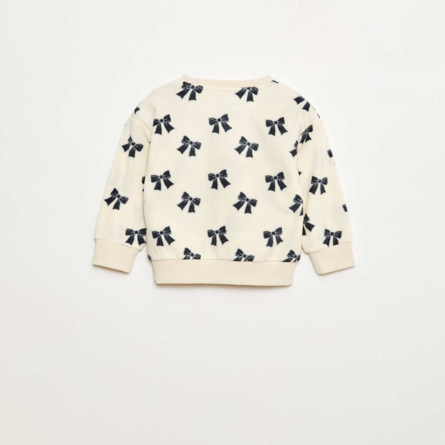 Conjunto pijama polar: camiseta + pantalón BLANCO