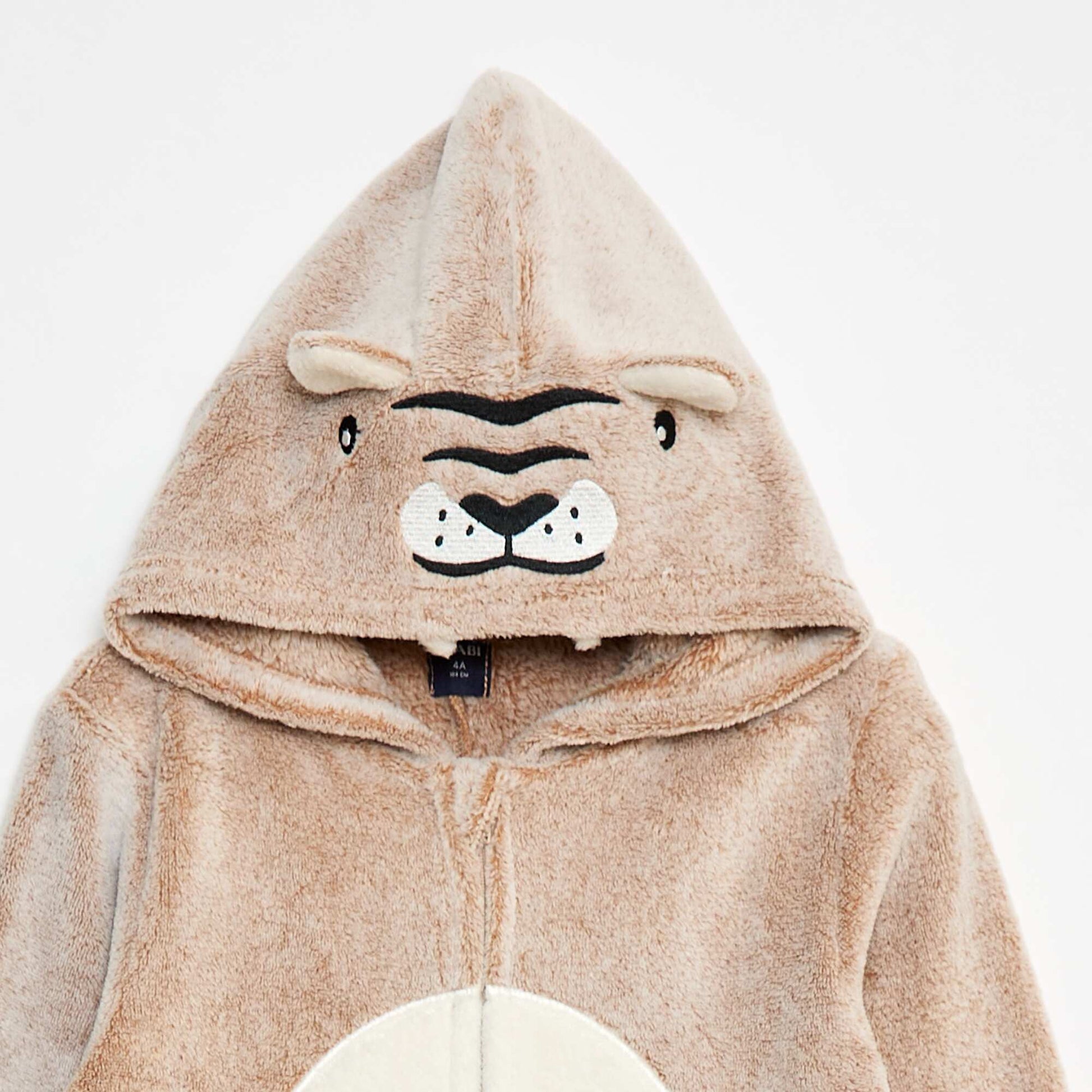 Mono de noche con capucha animada MARRON