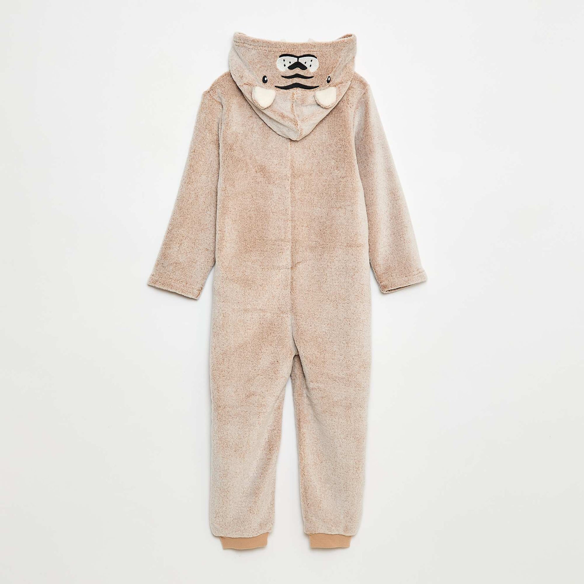 Mono de noche con capucha animada MARRON