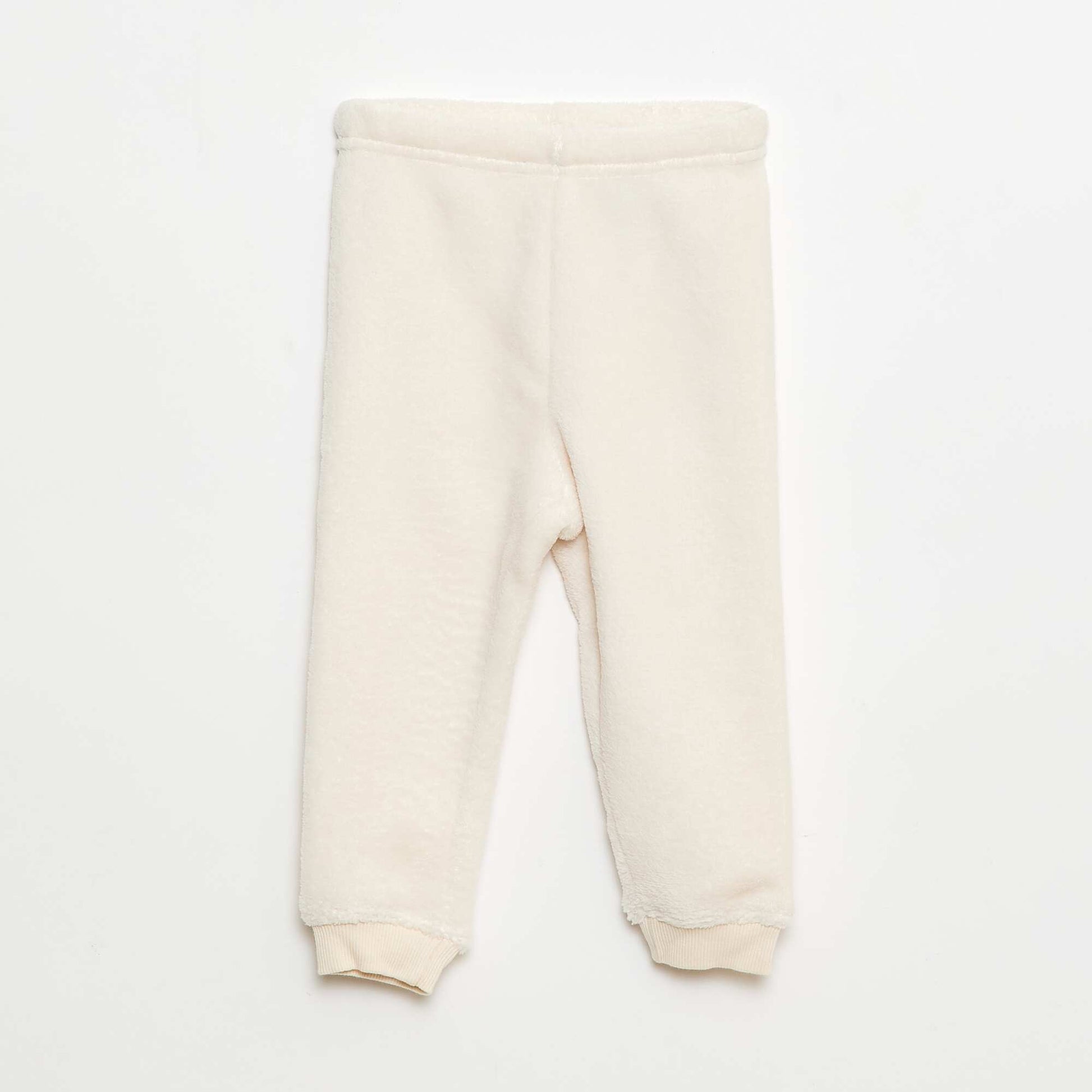 Conjunto de pijama largo polar - 2 piezas BLANCO