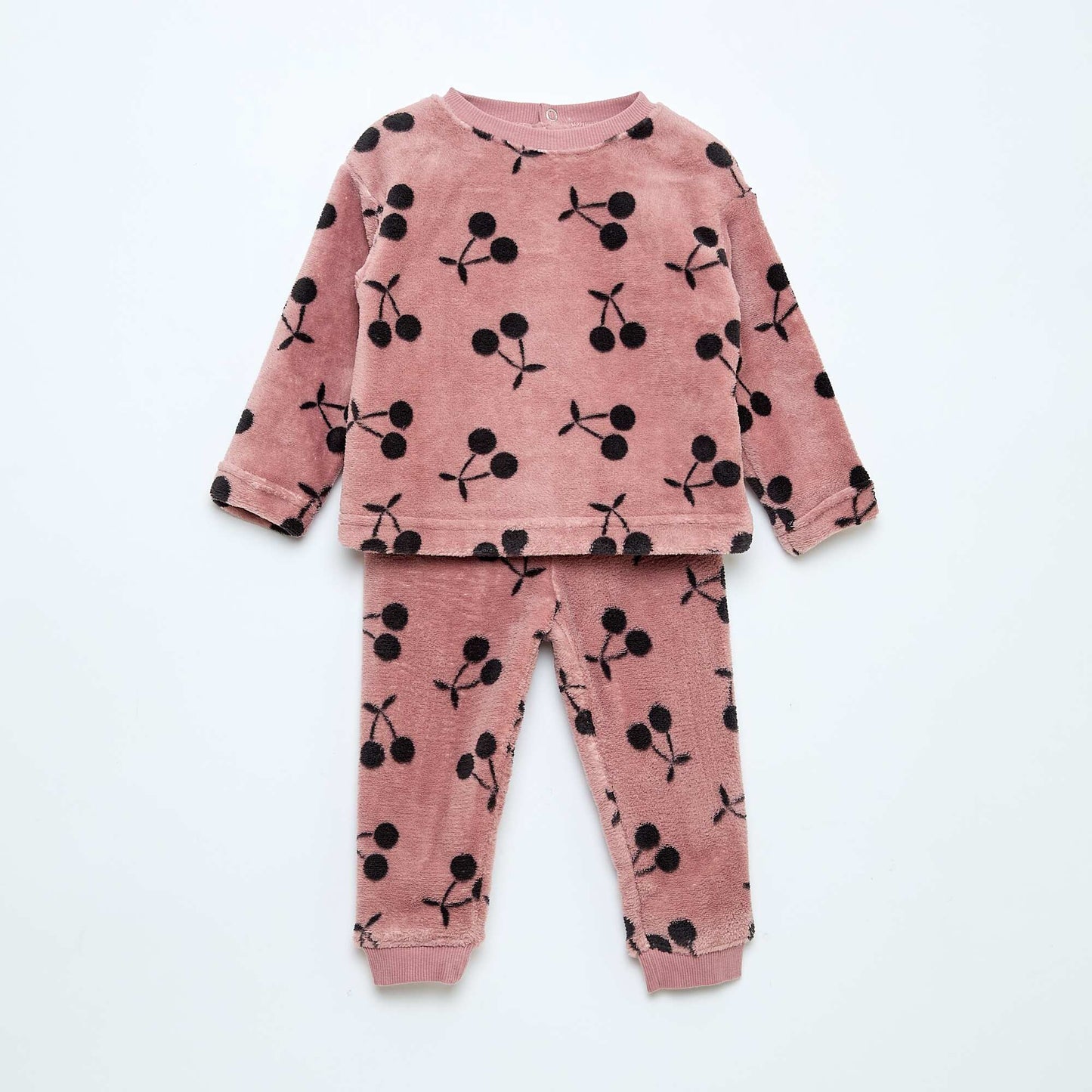 Conjunto de pijama largo polar - 2 piezas ROSA