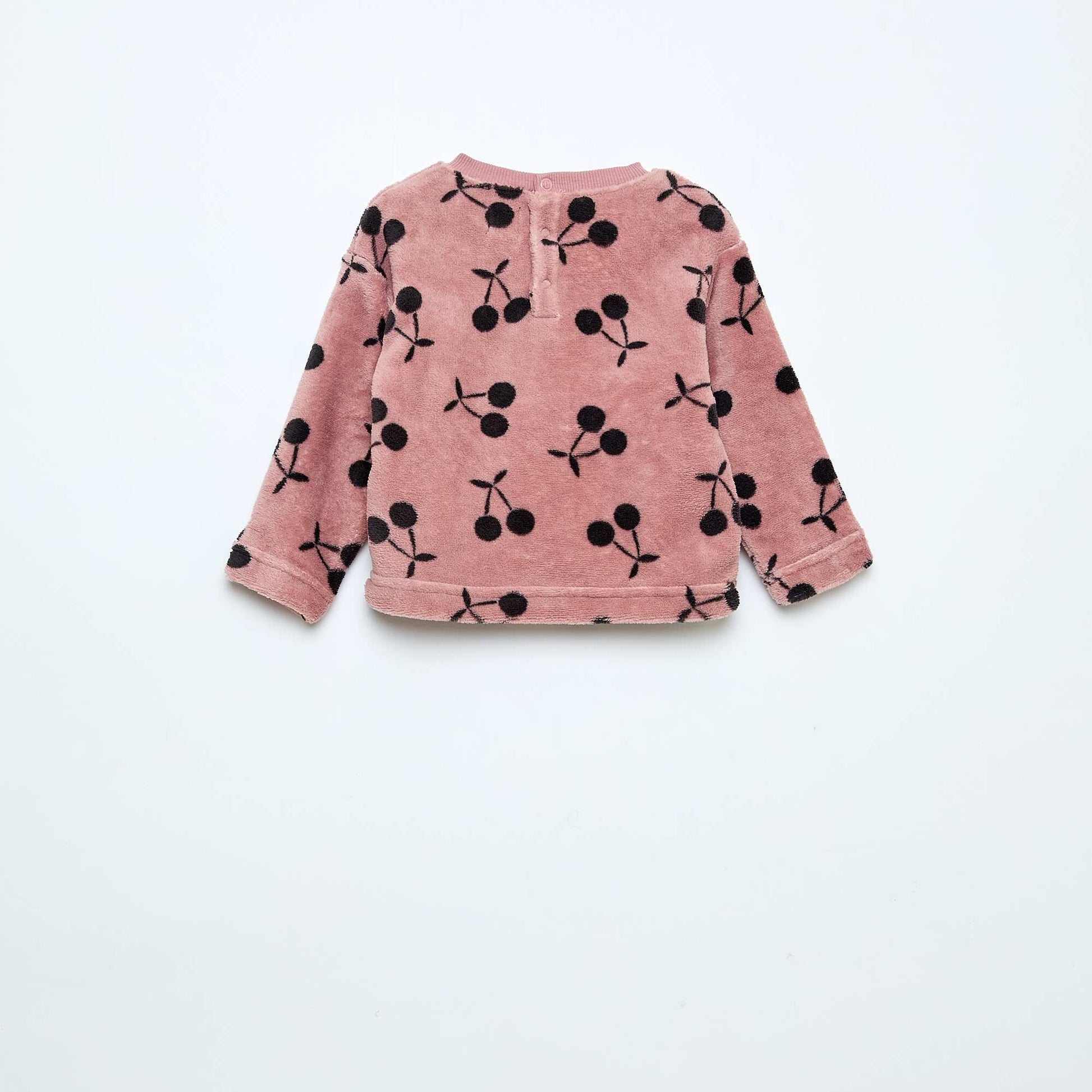 Conjunto de pijama largo polar - 2 piezas ROSA