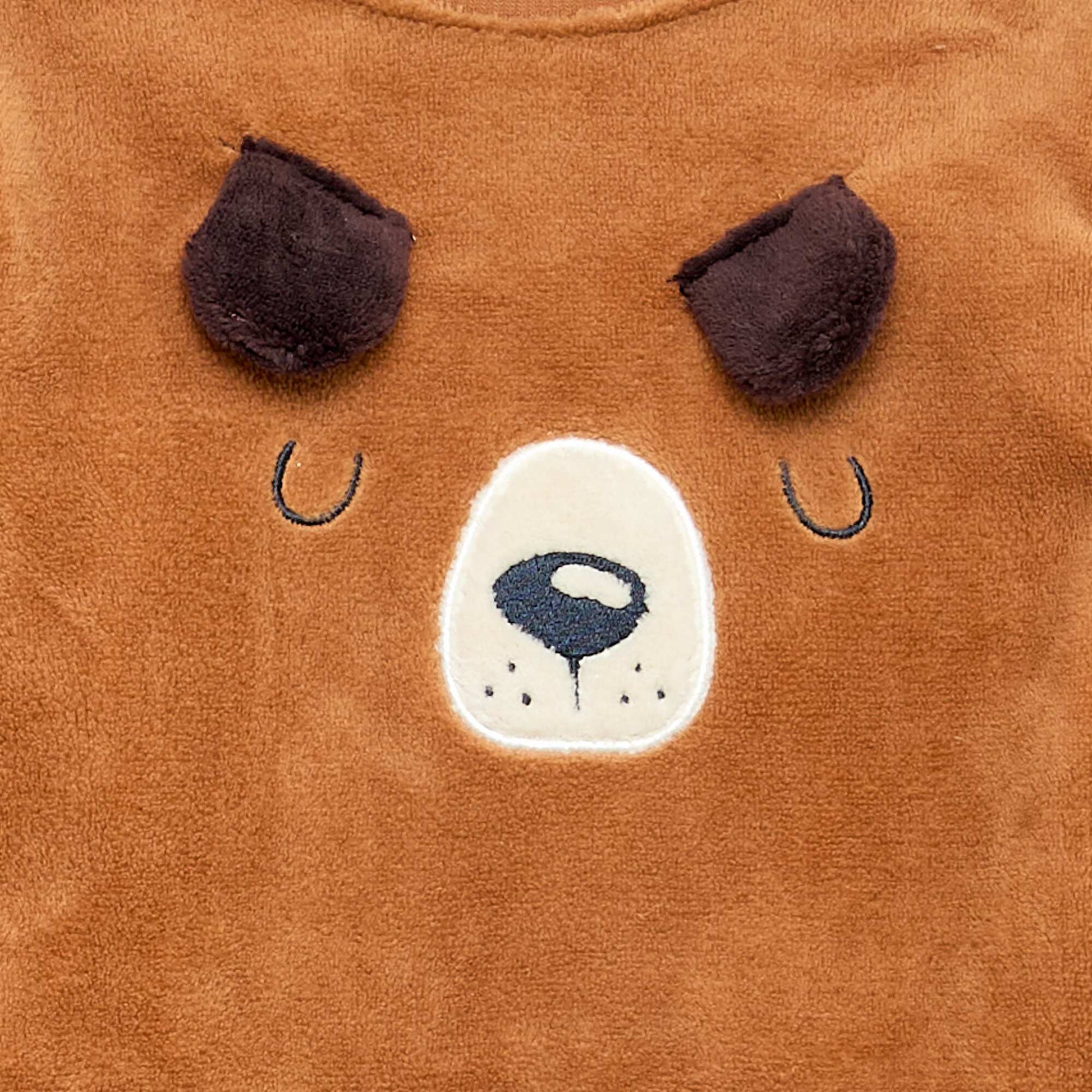 Conjunto de pijama largo polar - 2 piezas MARRON