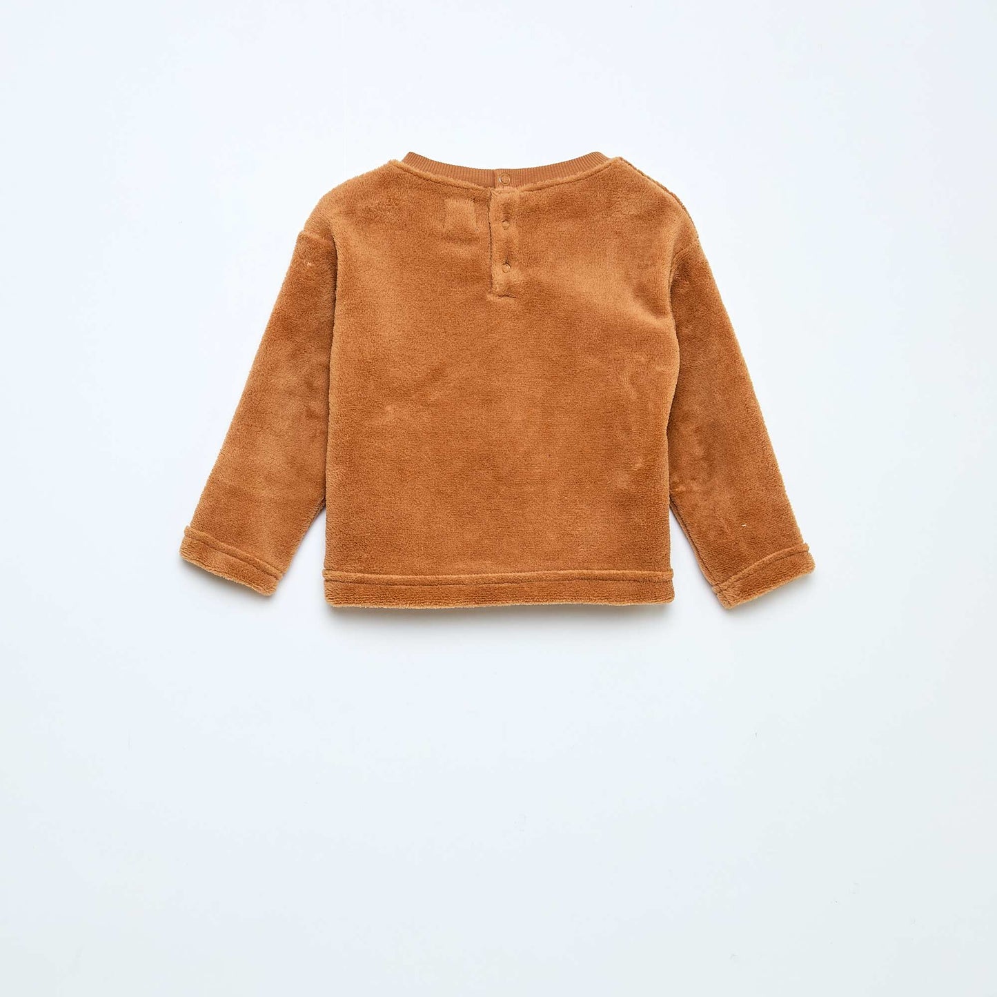 Conjunto de pijama largo polar - 2 piezas MARRON