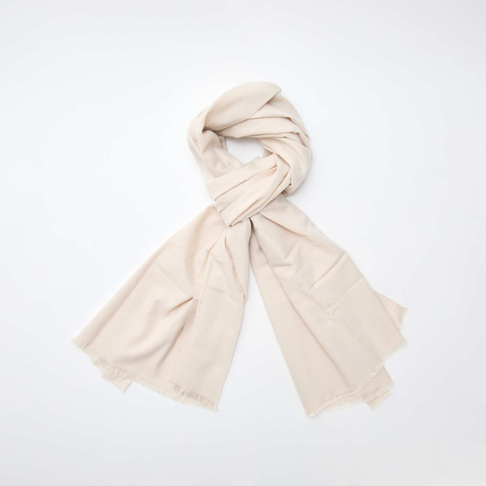 Bufanda de punto cálido y suave BEIGE