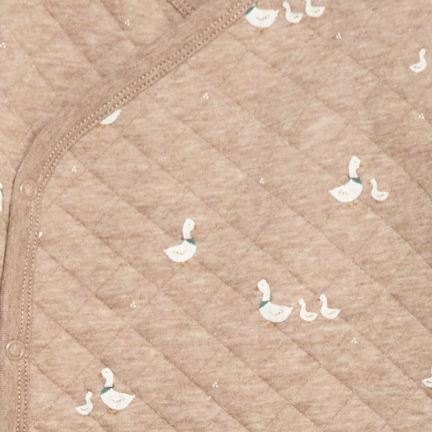 Conjunto de pijama de punto de algodón BEIGE
