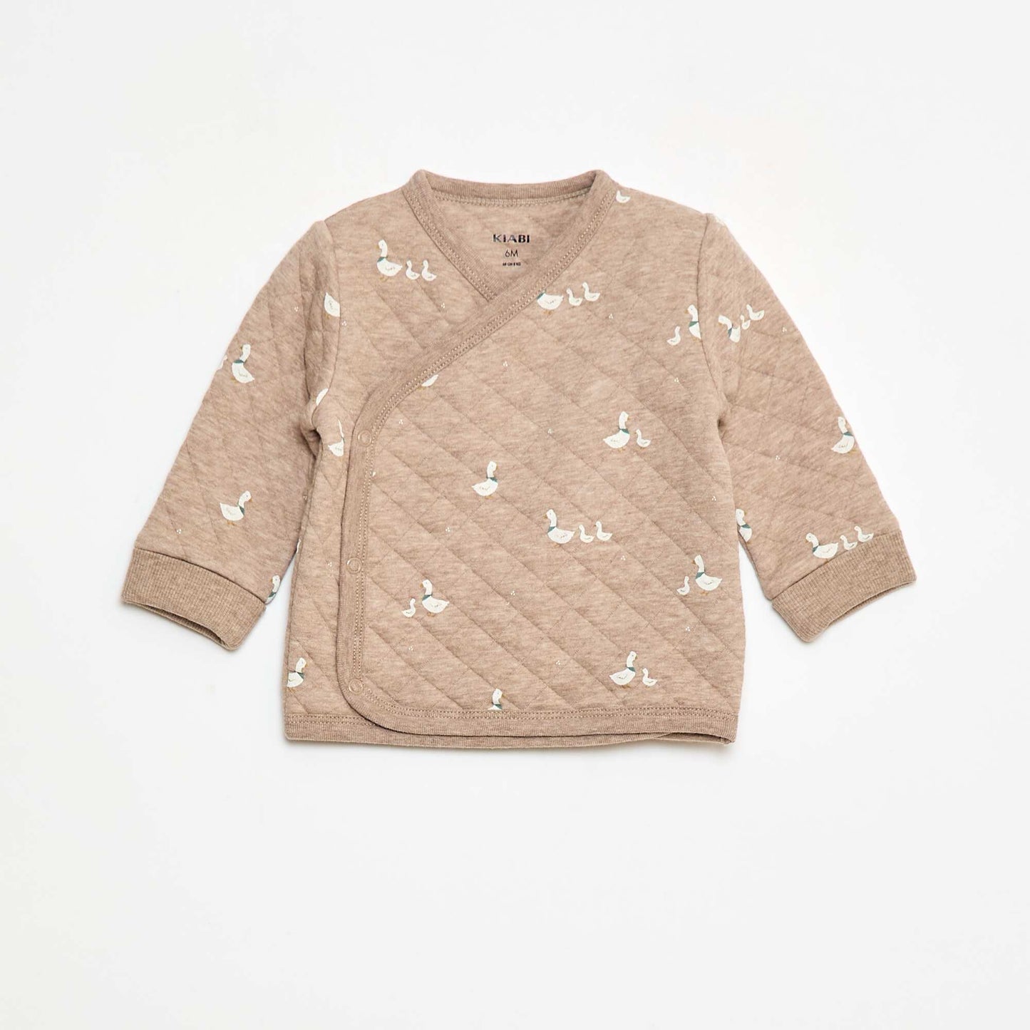Conjunto de pijama de punto de algodón BEIGE