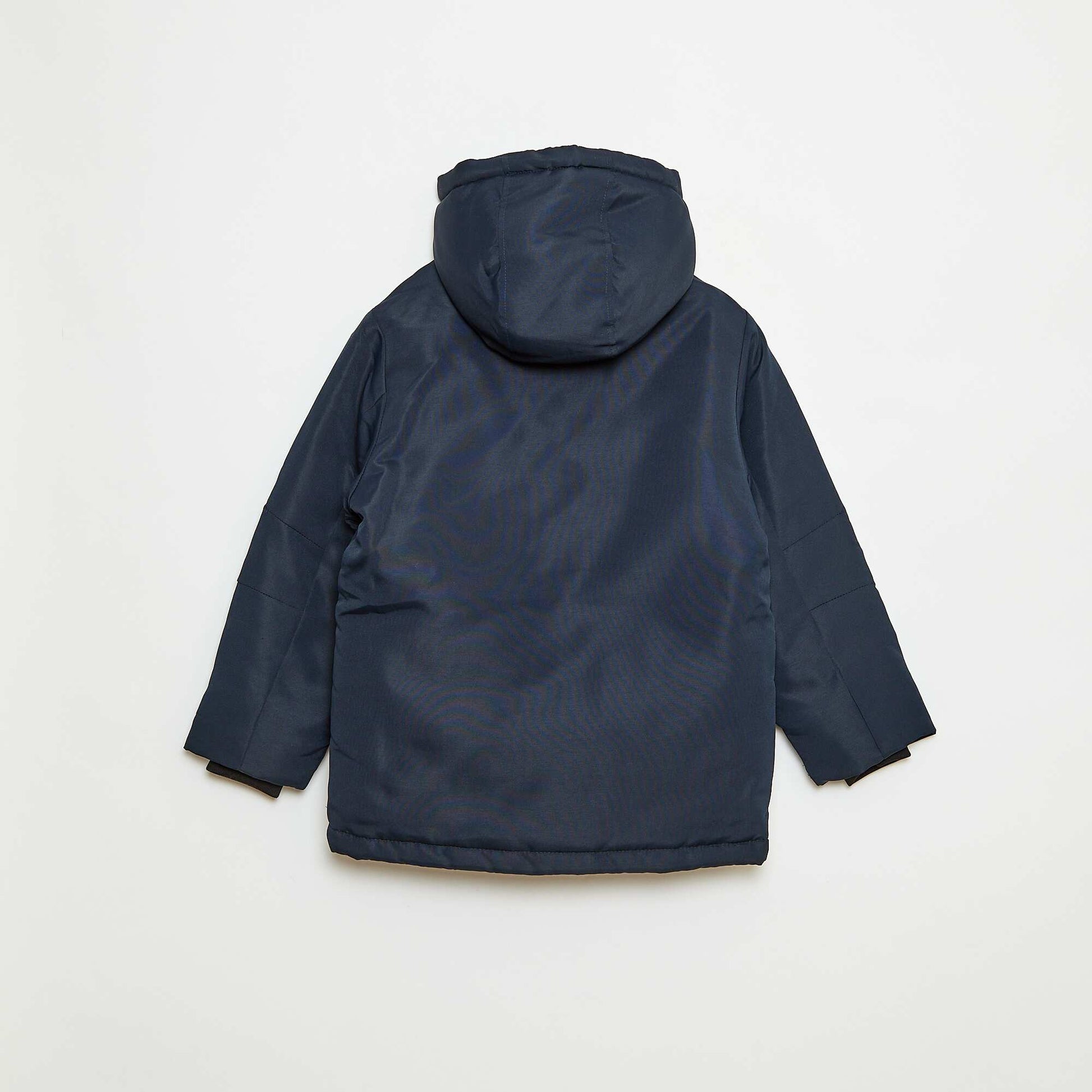 Parka con capucha repelente al agua AZUL