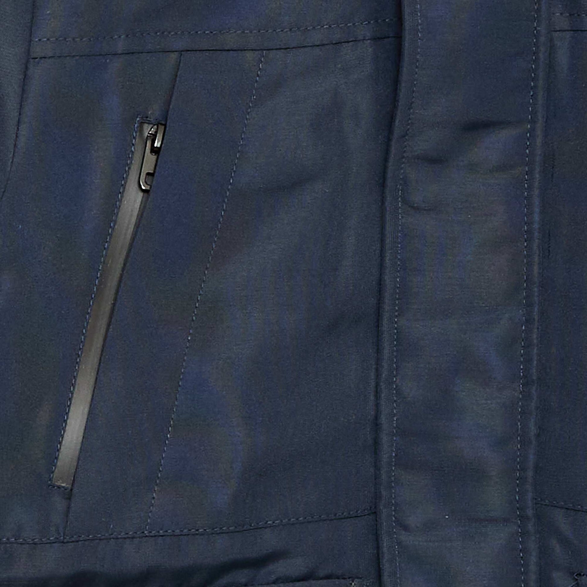 Parka con capucha repelente al agua AZUL