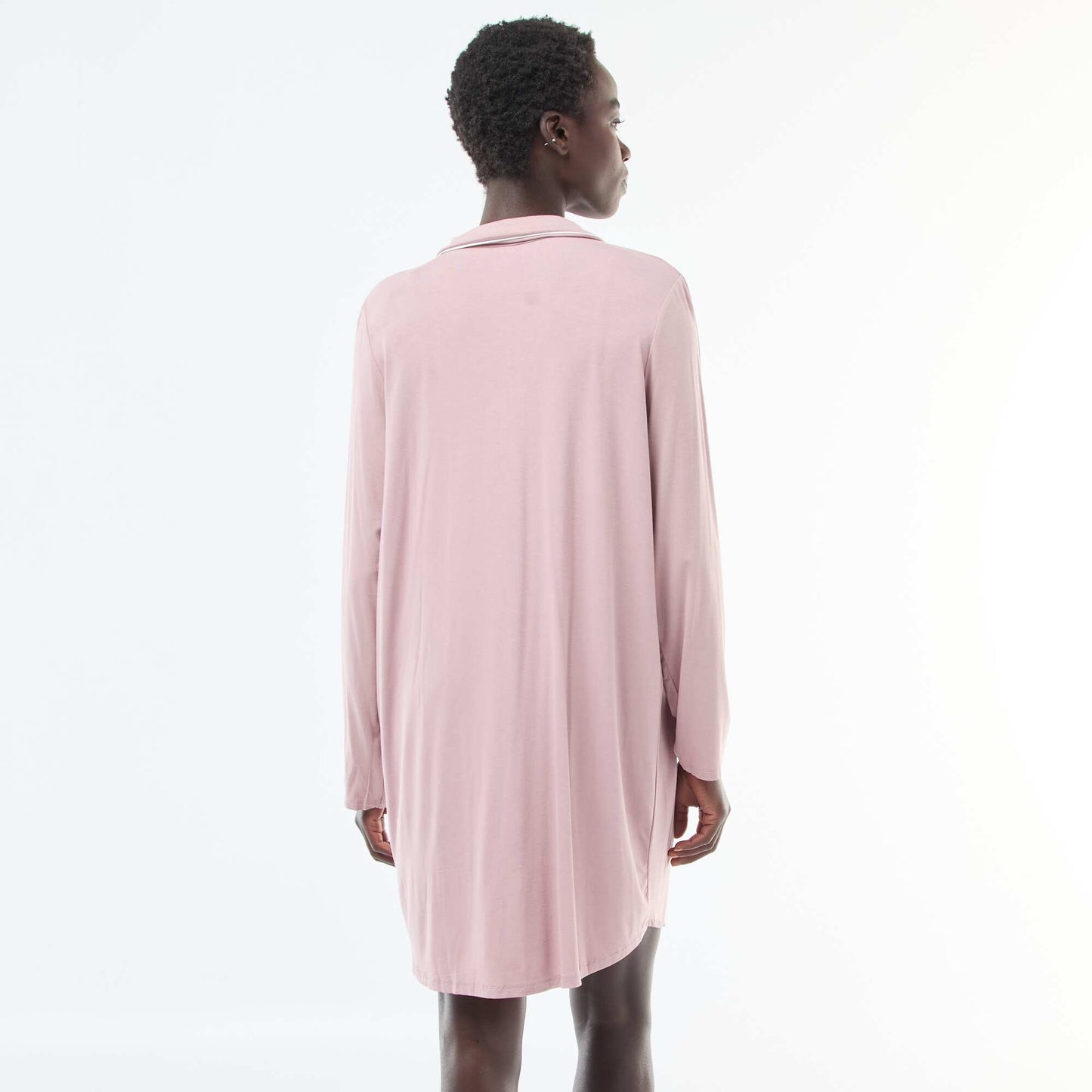 Camisón midi liso ROSA