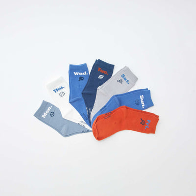 Pack de 7 pares de medias estampados AZUL