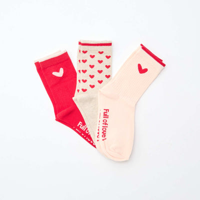 Pack de 3 pares de medias ROJO
