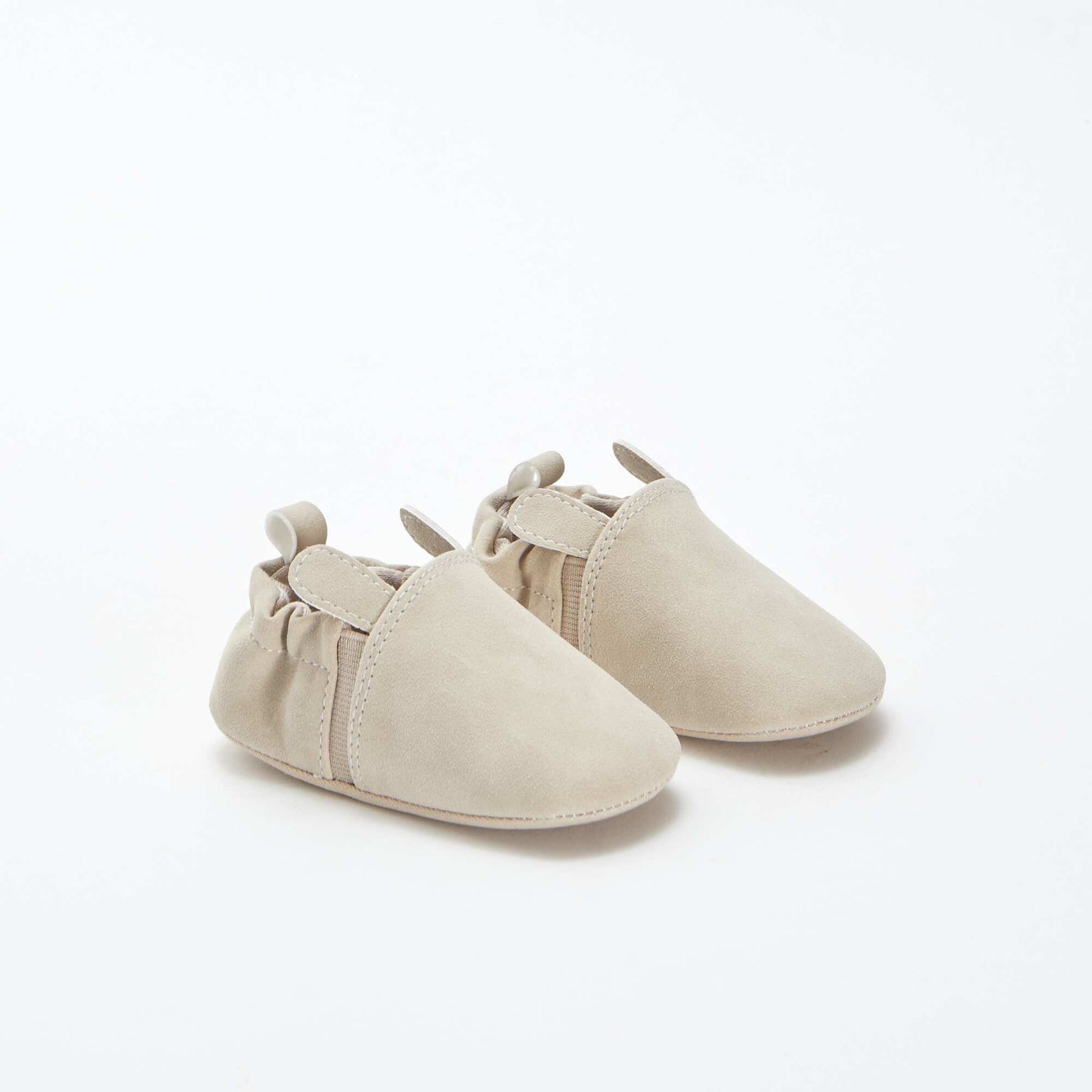 Zapatillas de antelina con orejitas con relieve ROSA
