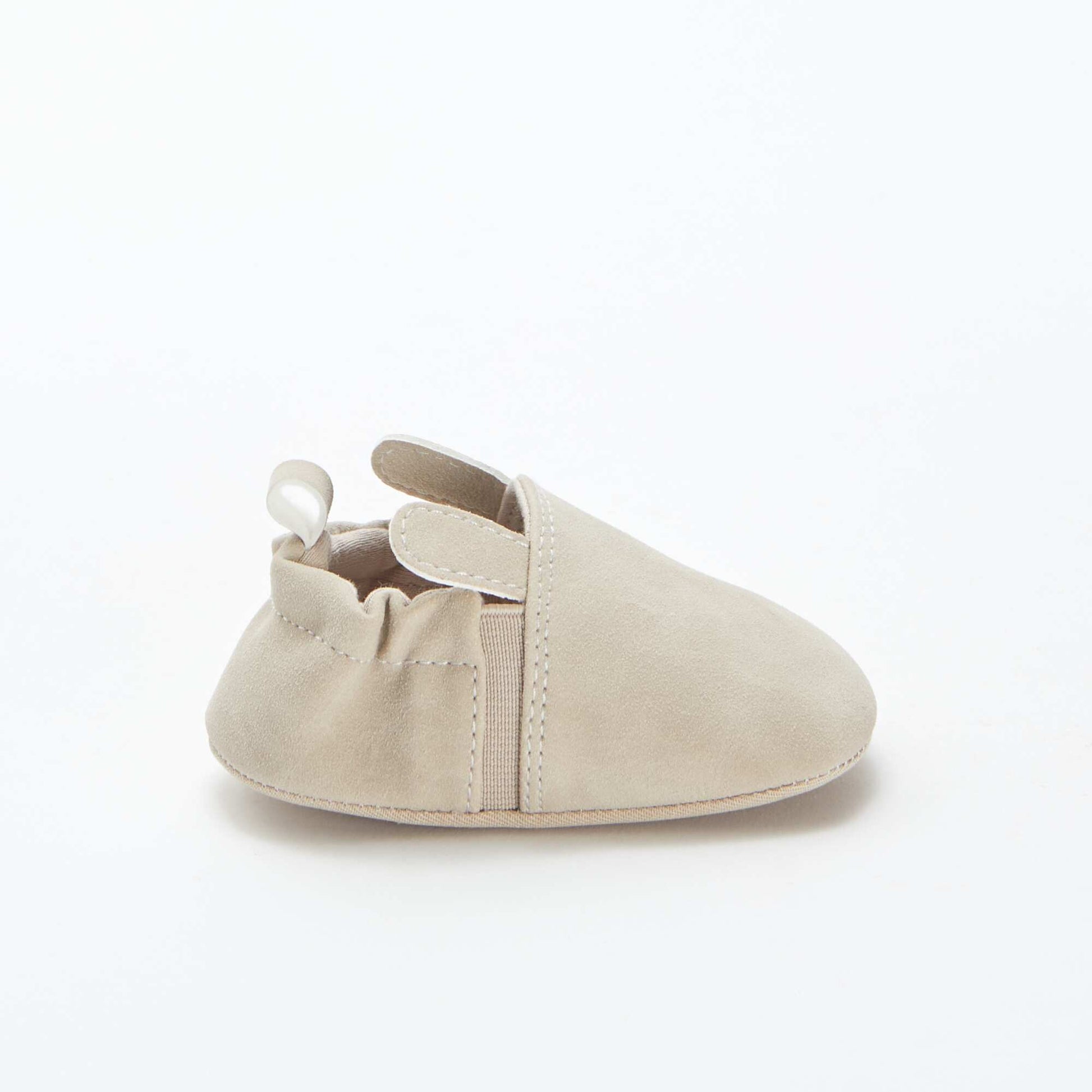 Zapatillas de antelina con orejitas con relieve ROSA
