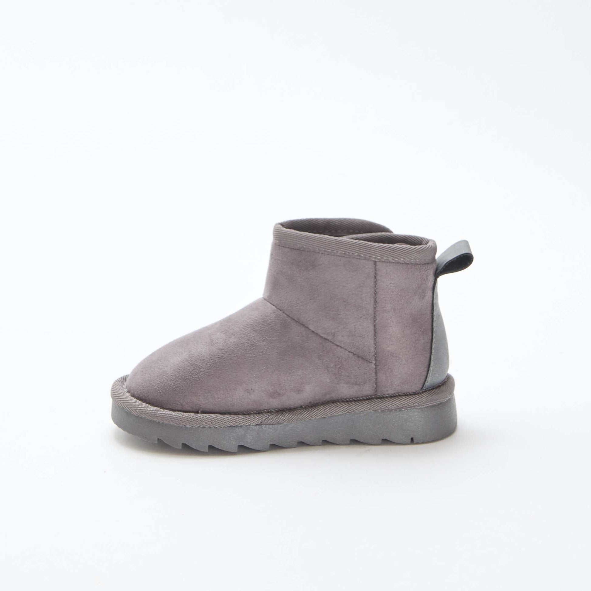 Botines estilo sueco en serraje GRIS