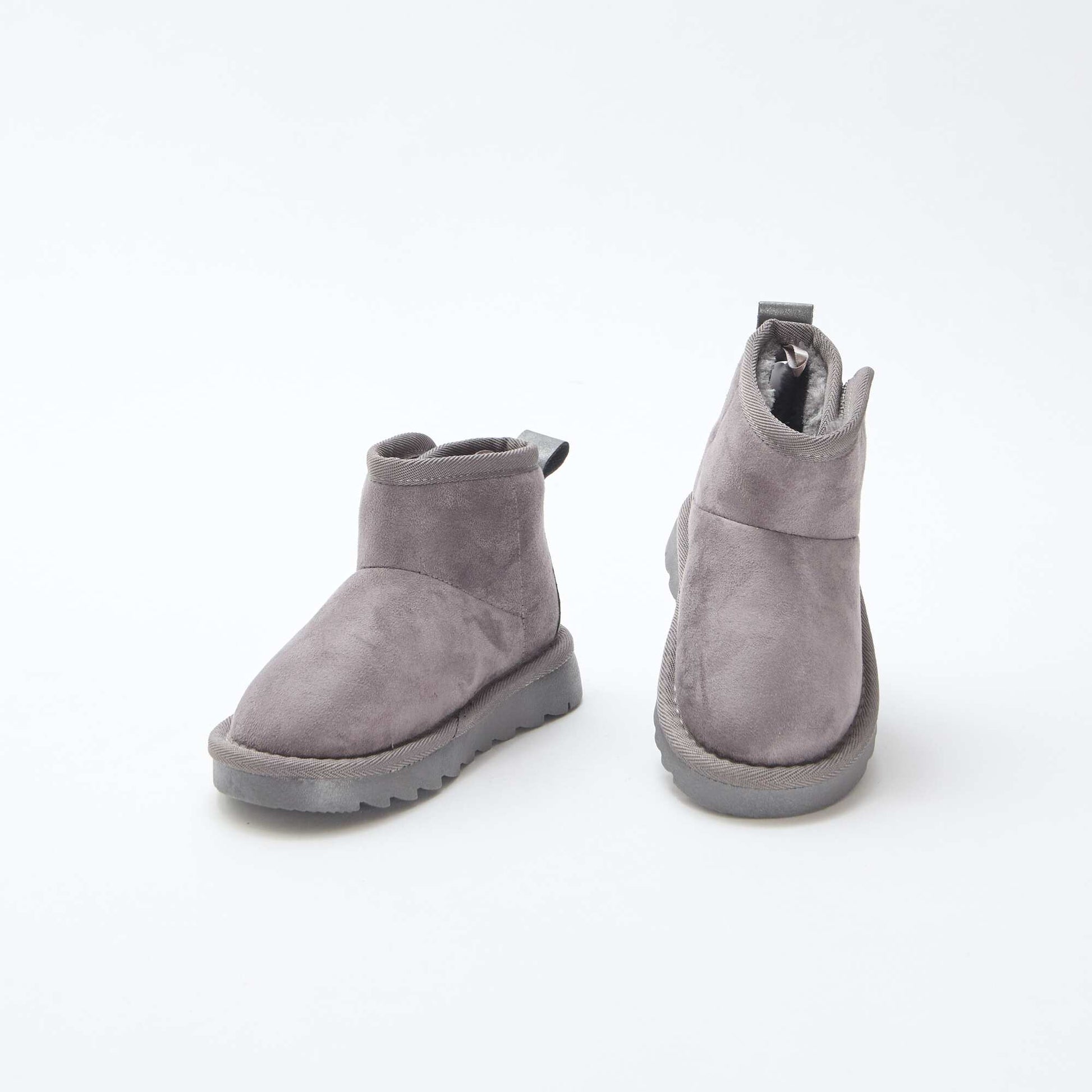 Botines estilo sueco en serraje GRIS