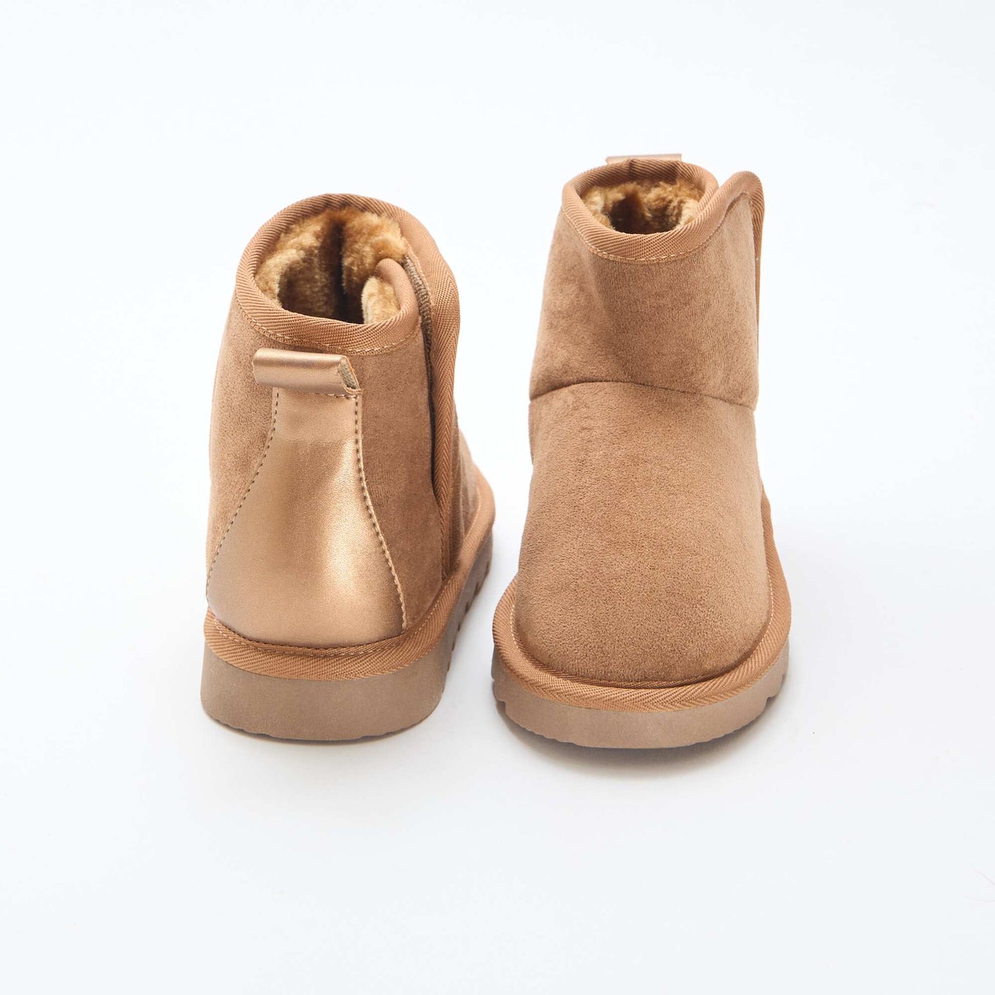 Botas estilo sueco en serraje MARRON