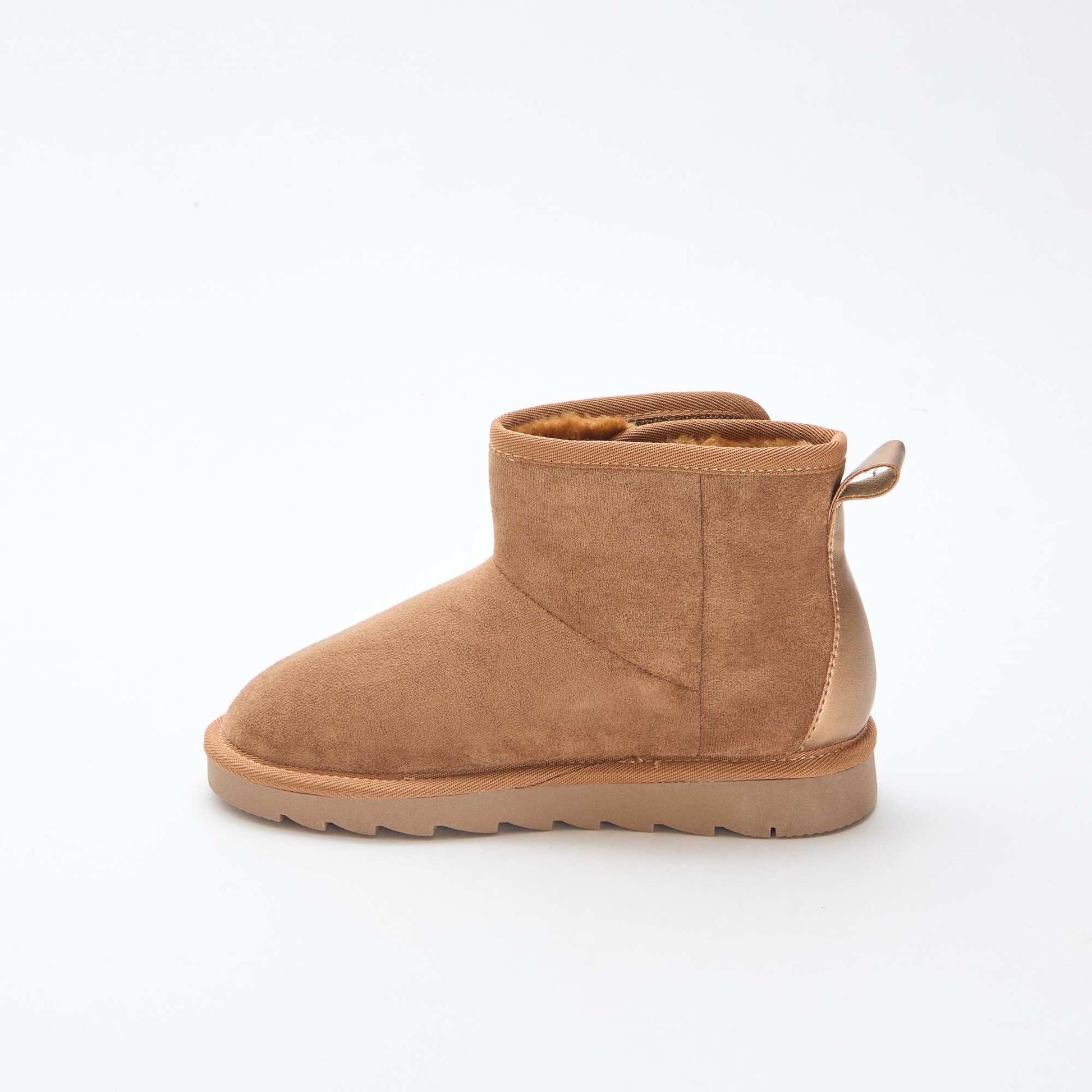 Botas estilo sueco en serraje MARRON