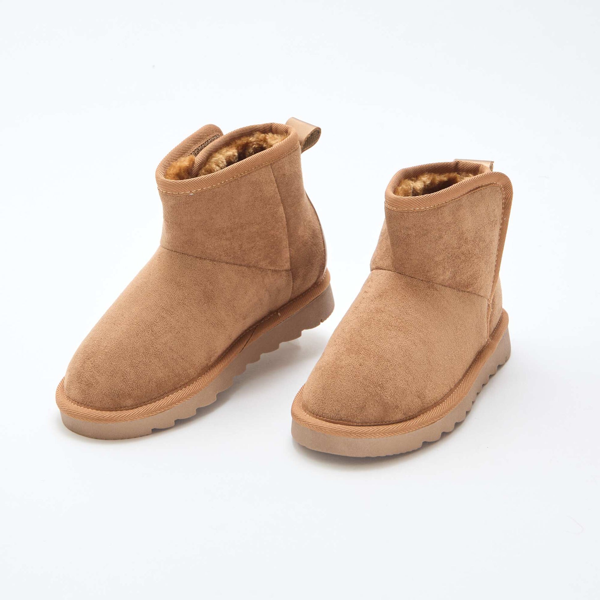 Botas estilo sueco en serraje MARRON