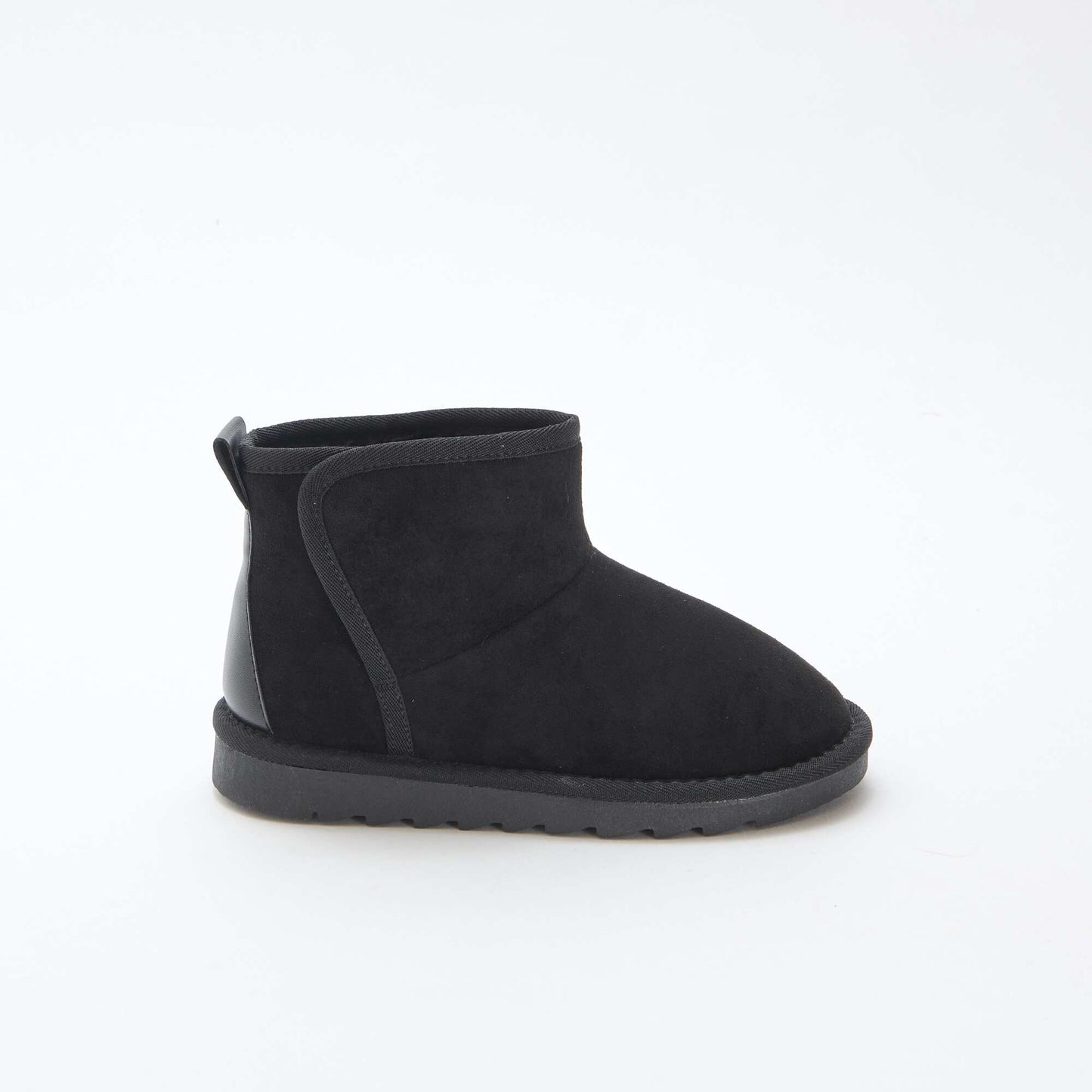 Botas estilo sueco en nobuck NEGRO