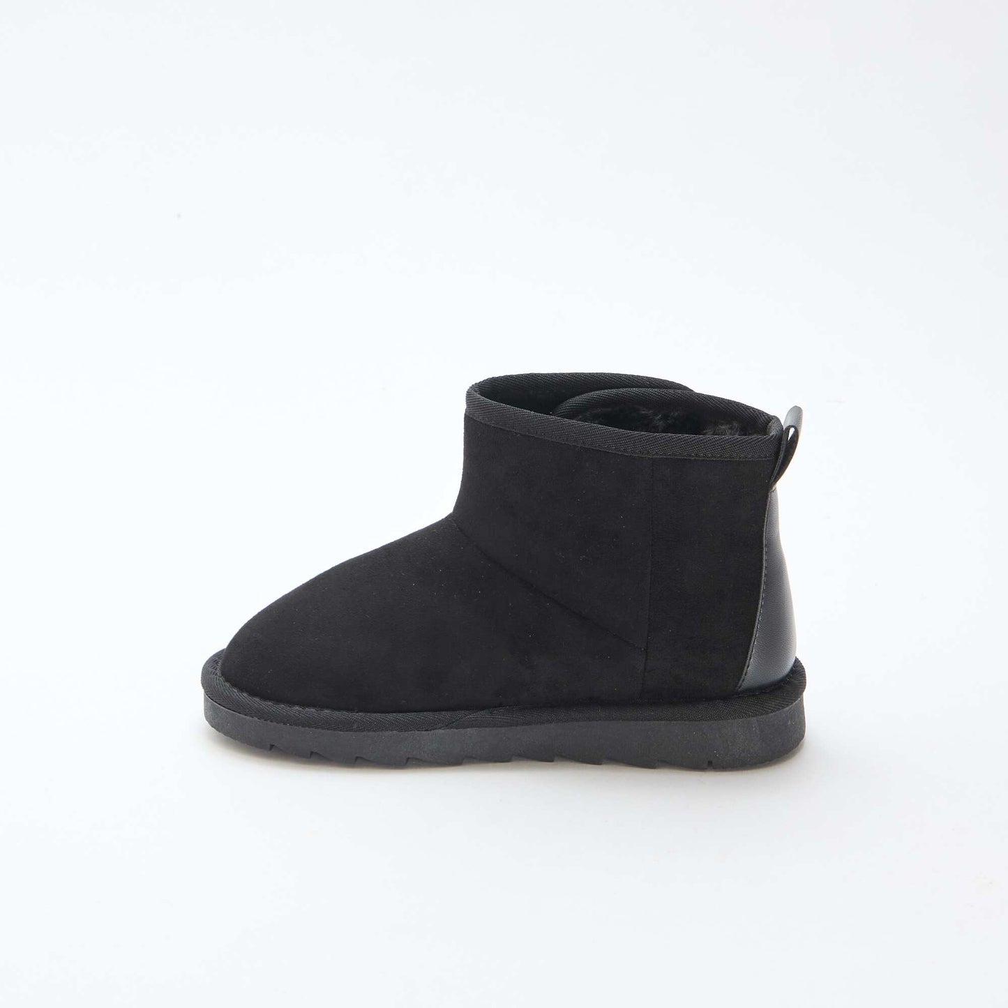 Botas estilo sueco en nobuck NEGRO