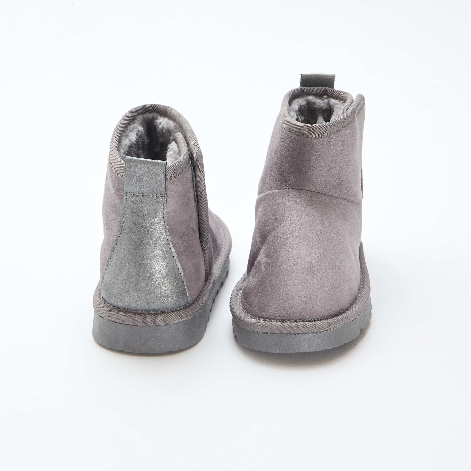 Botas estilo sueco en nobuck GRIS