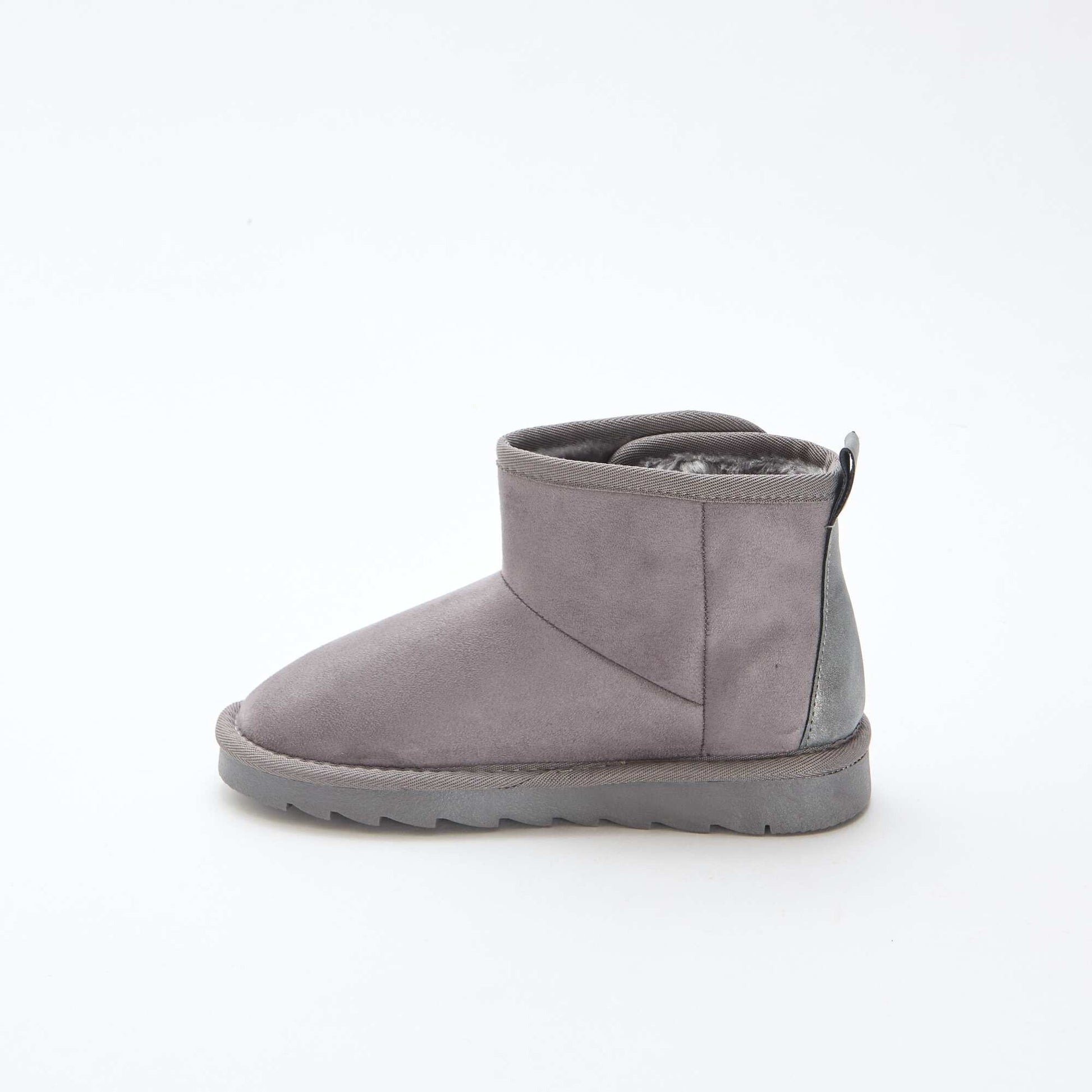 Botas estilo sueco en nobuck GRIS