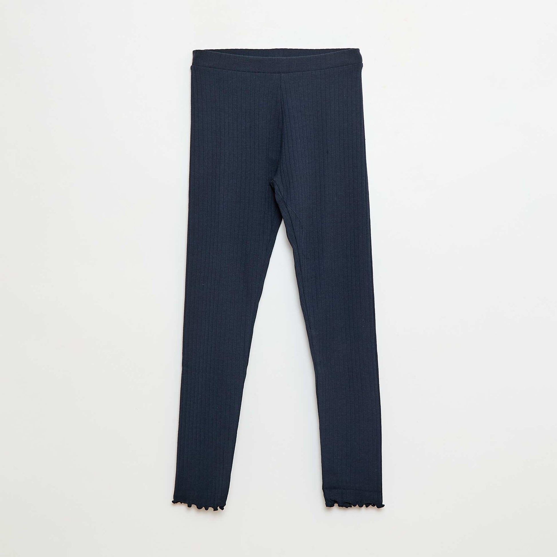 Pack de leggings de canalé 1 estampado + 1 liso - 2 piezas BLANCO