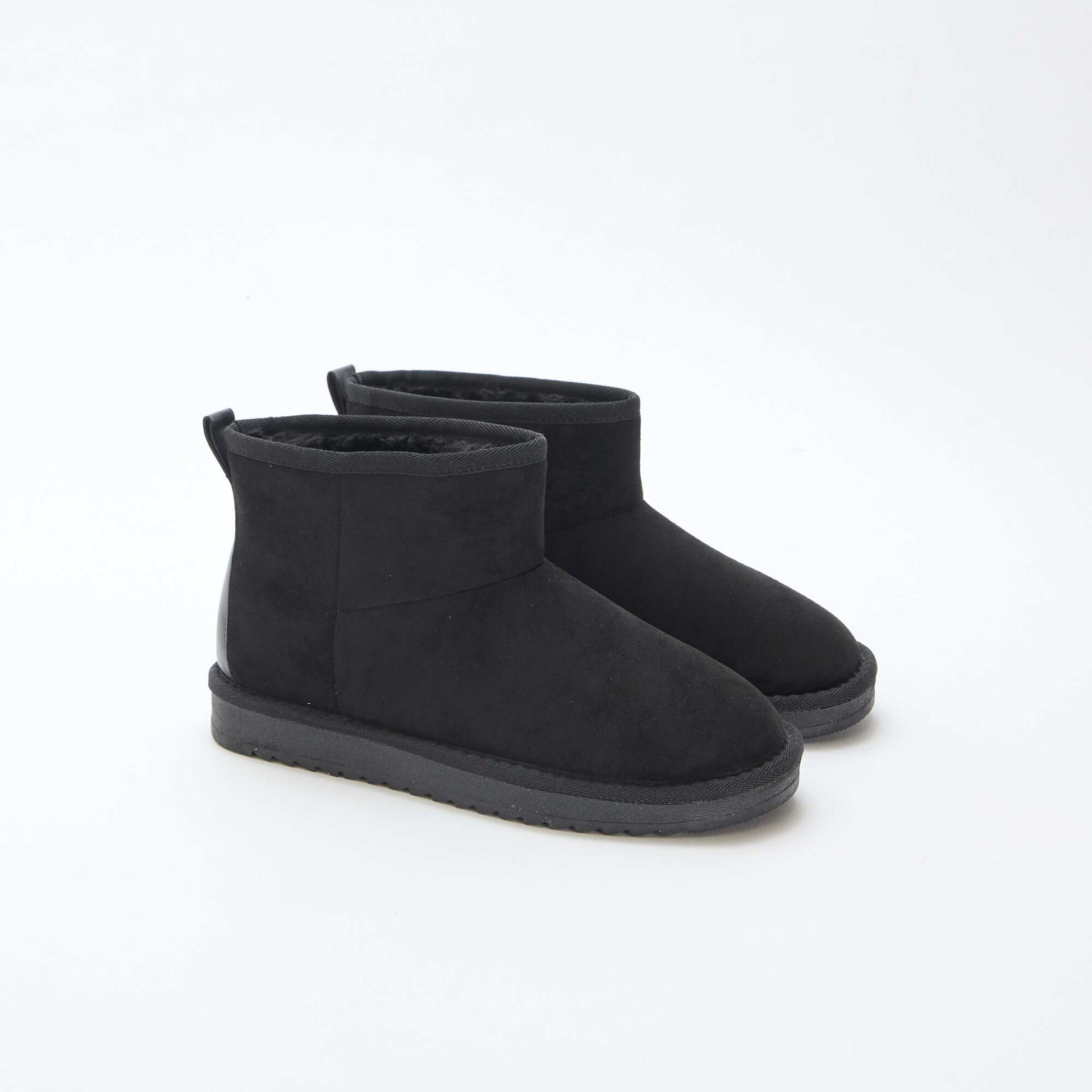 Botas de ante sintético NEGRO