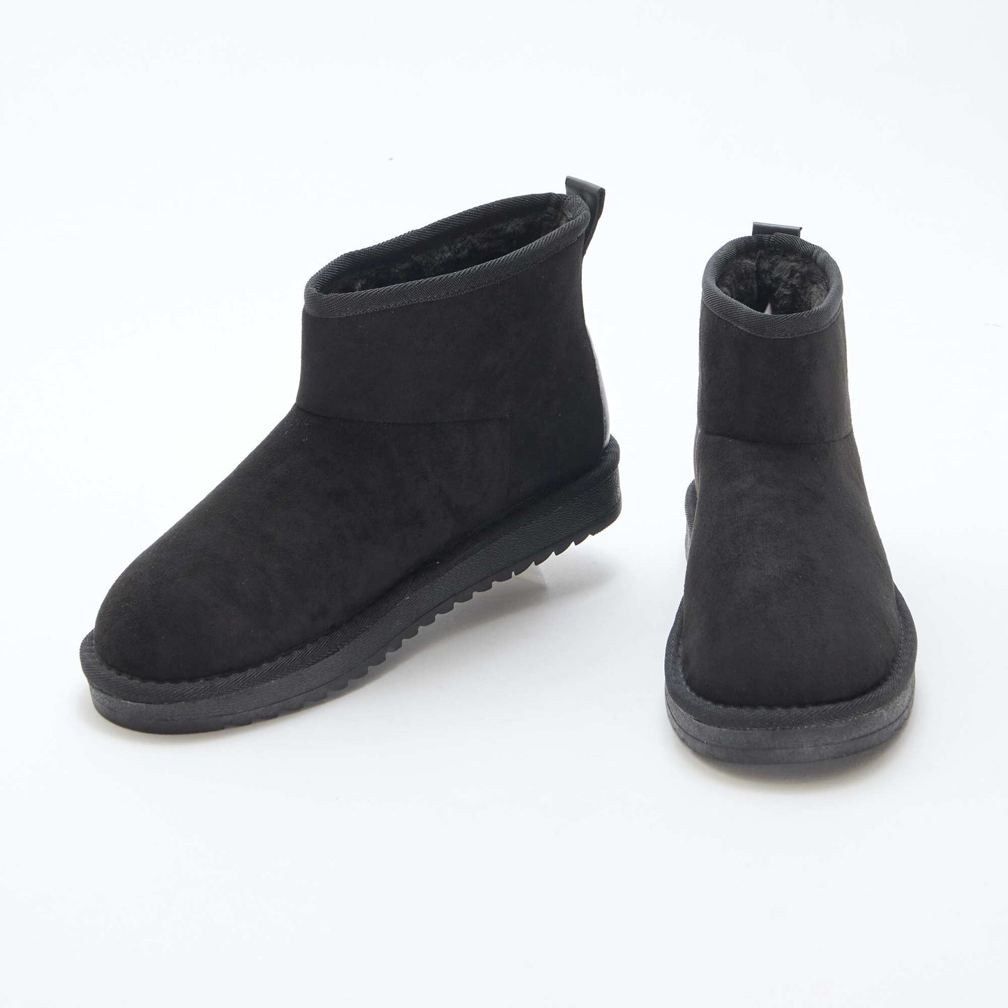 Botas de ante sintético NEGRO