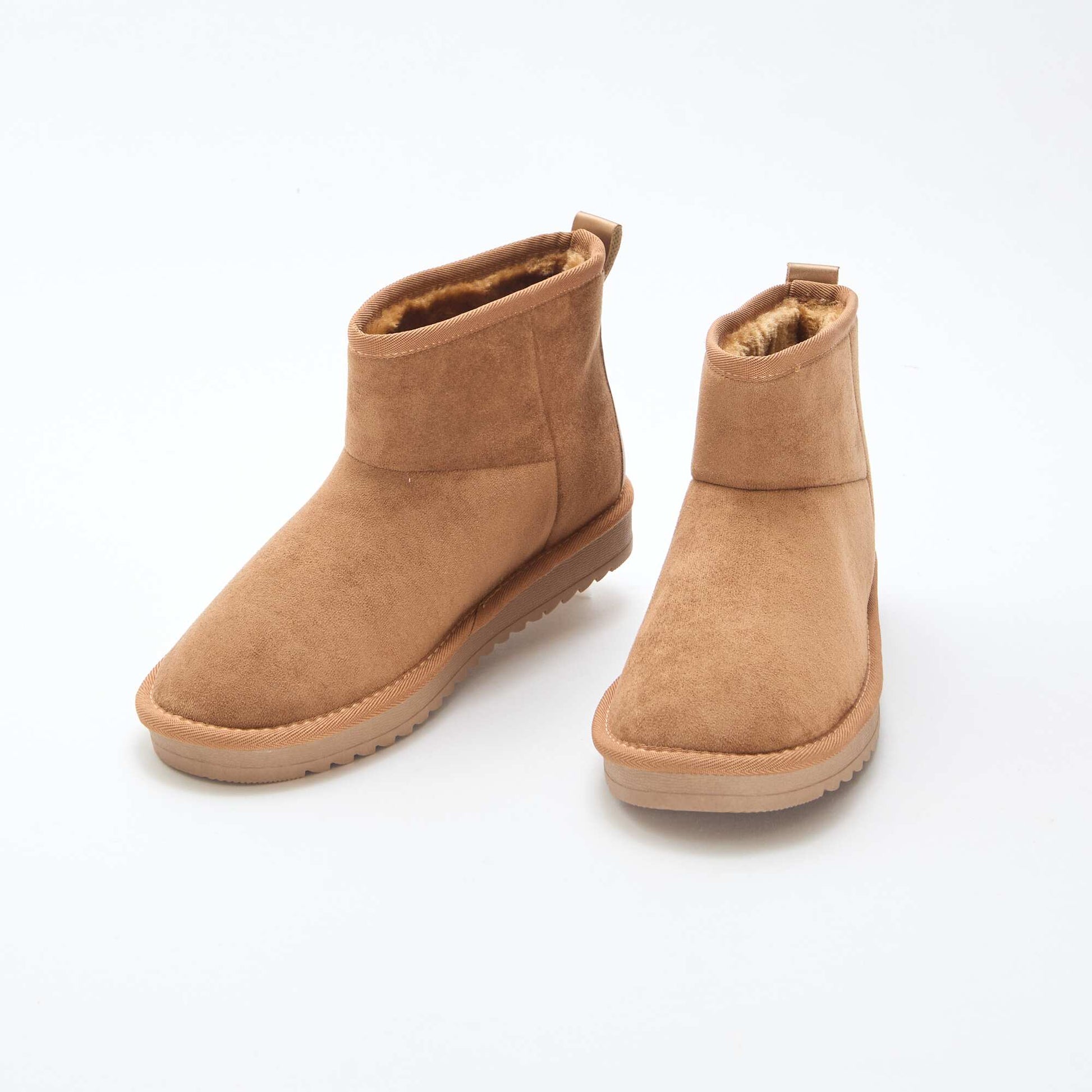 Botas de ante sintético MARRON