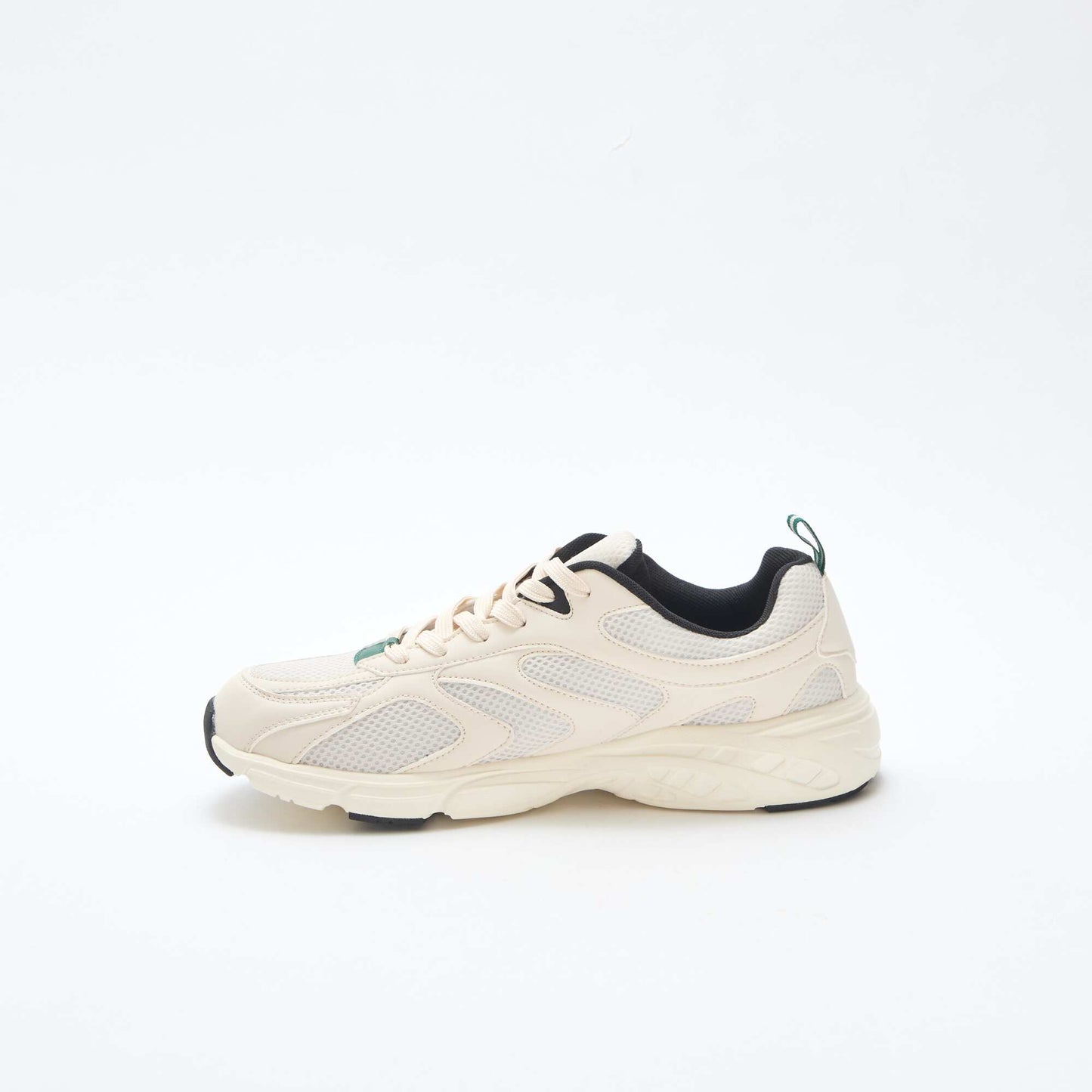 Zapatillas de running de malla y símil tricolor GRIS