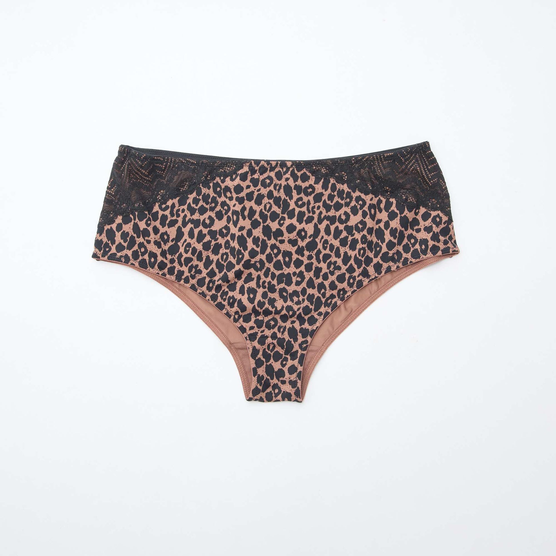 Braga alta con estampado de leopardo MARRON