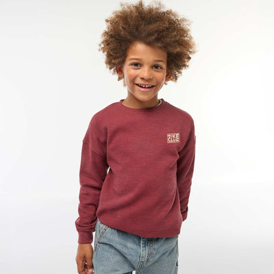 Camiseta de punto con bordado MARRON