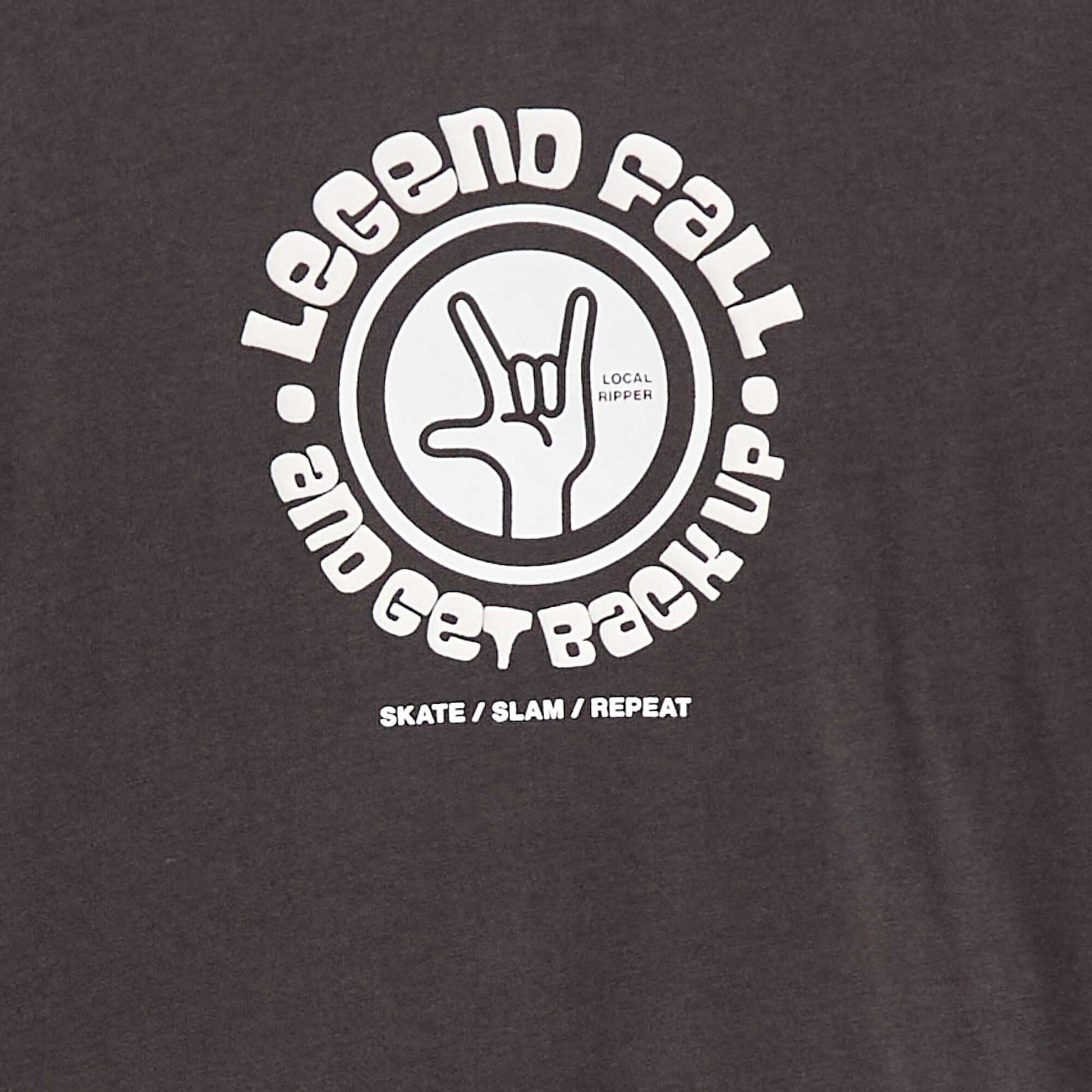 Camiseta estampada de manga larga GRIS