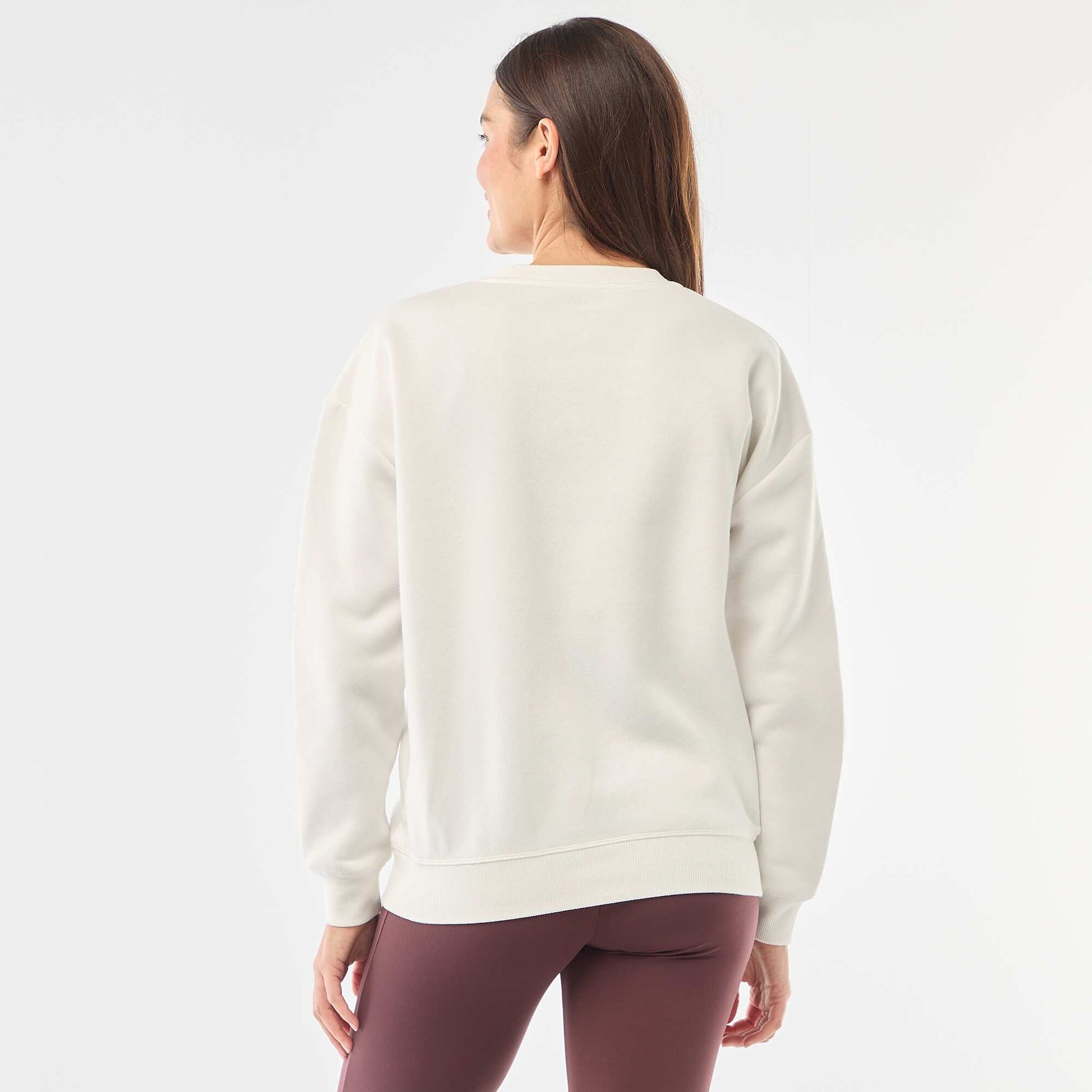 Buzo de lactancia de felpa BLANCO