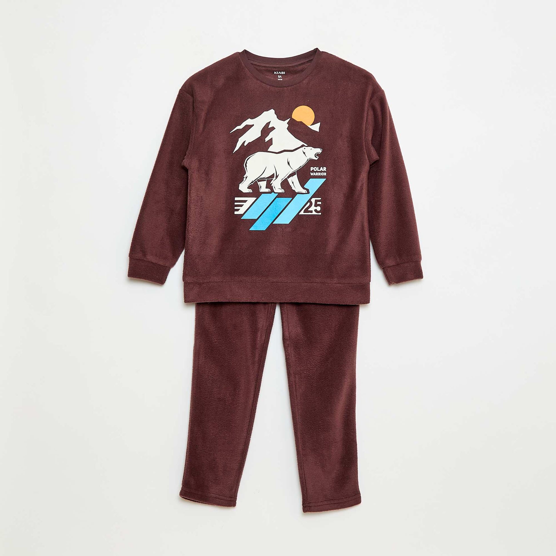 Pijama polar estampado ROJO