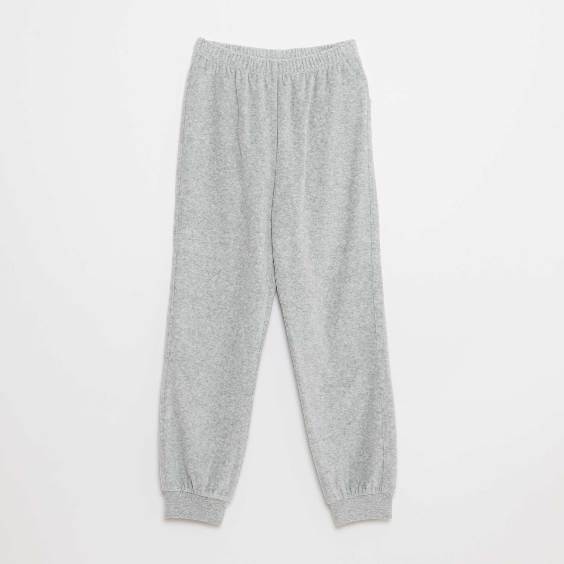 Conjunto de pijama de terciopelo estampado buzo + pantalón - 2 piezas MARRON