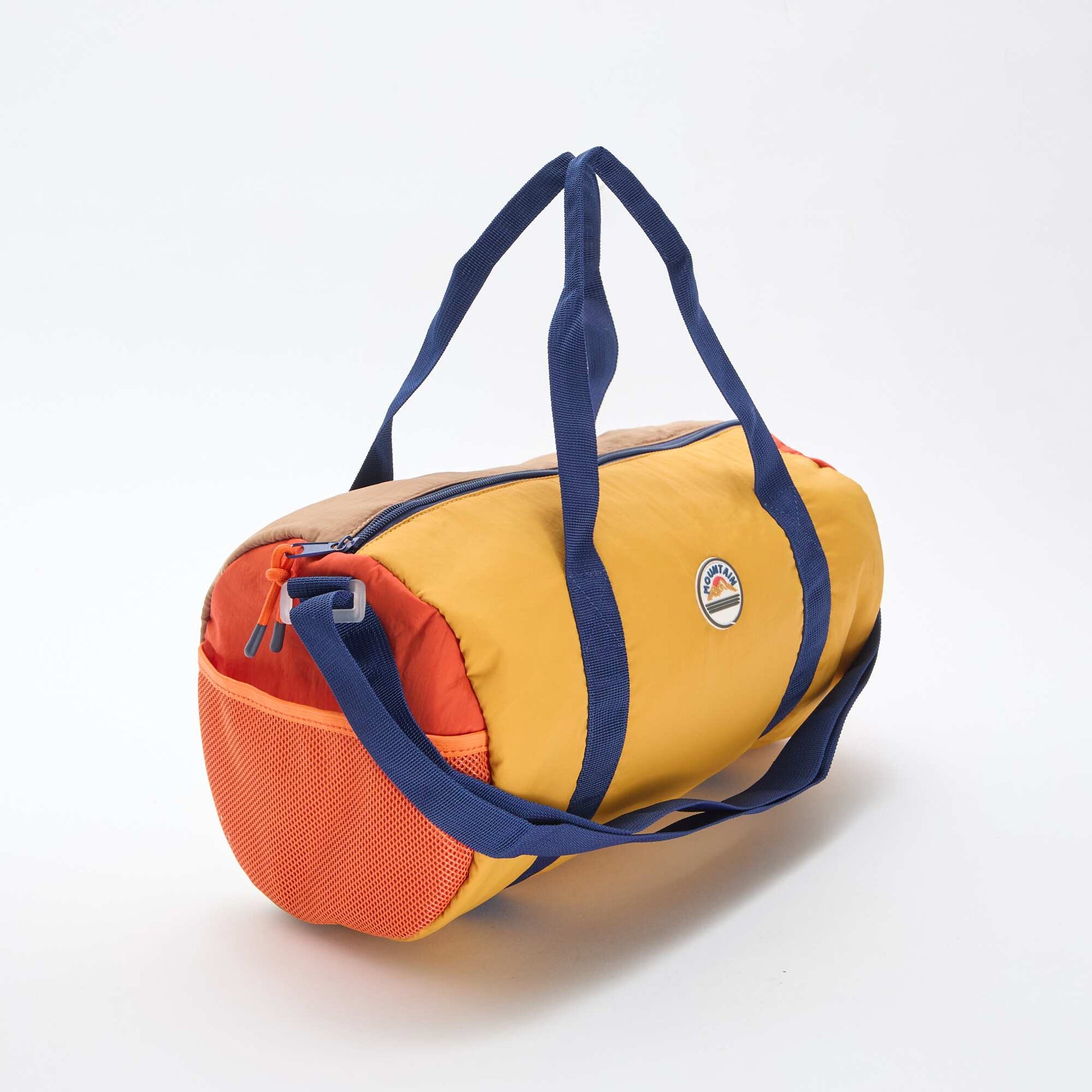 Bolso cilíndrico tricolor VERDE