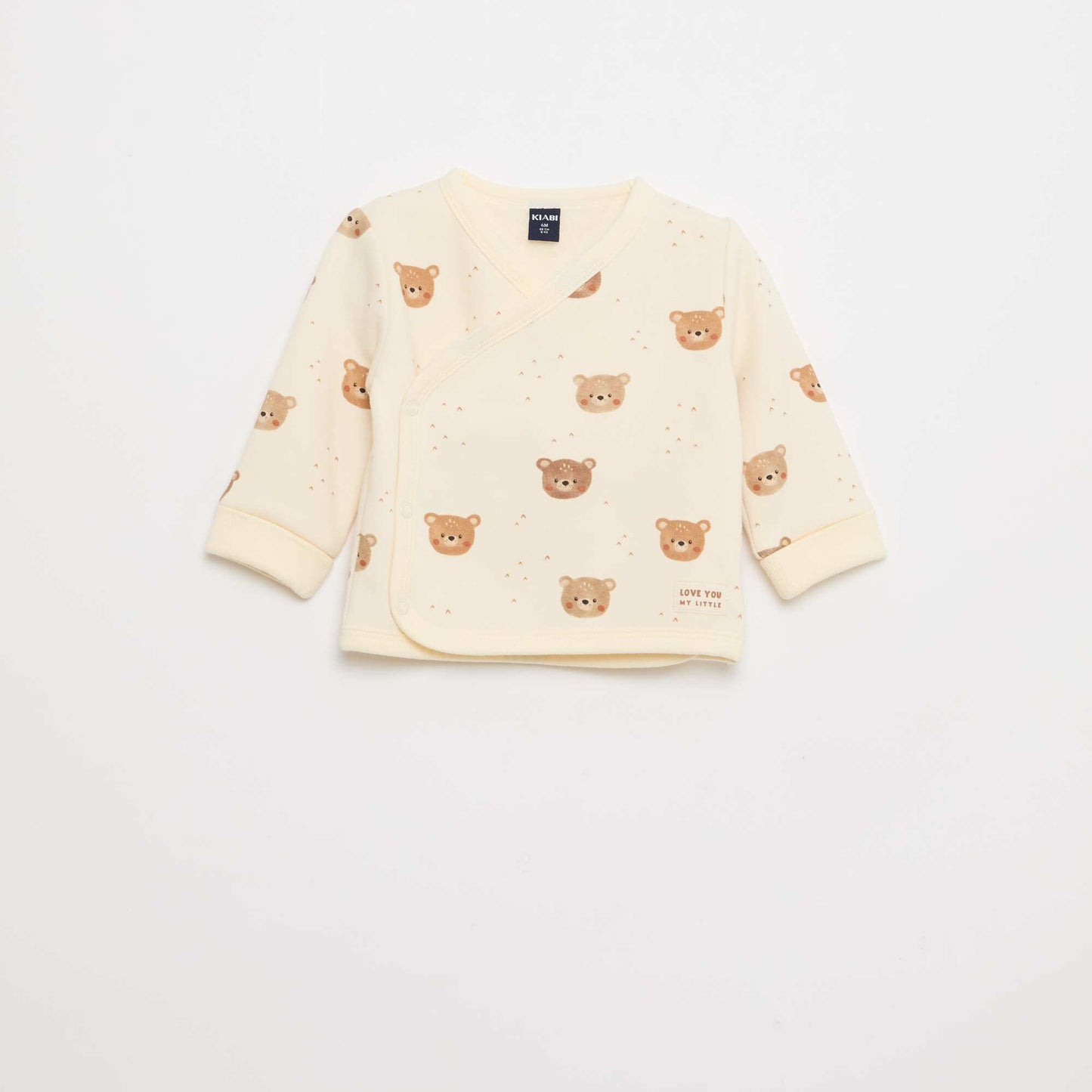 Conjunto buzo + pantalón de felpa - 2 piezas BLANCO