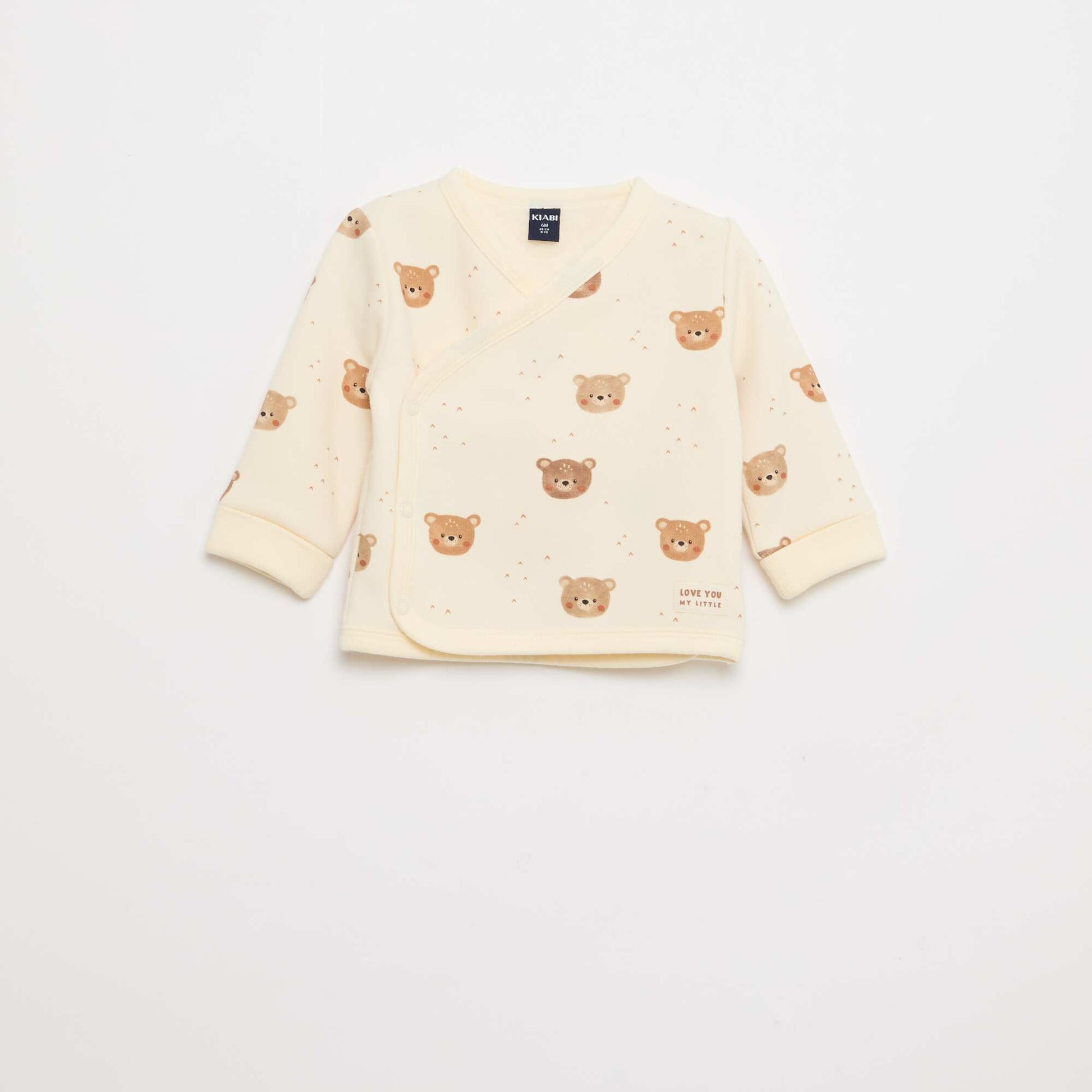 Conjunto buzo + pantalón de felpa - 2 piezas BLANCO