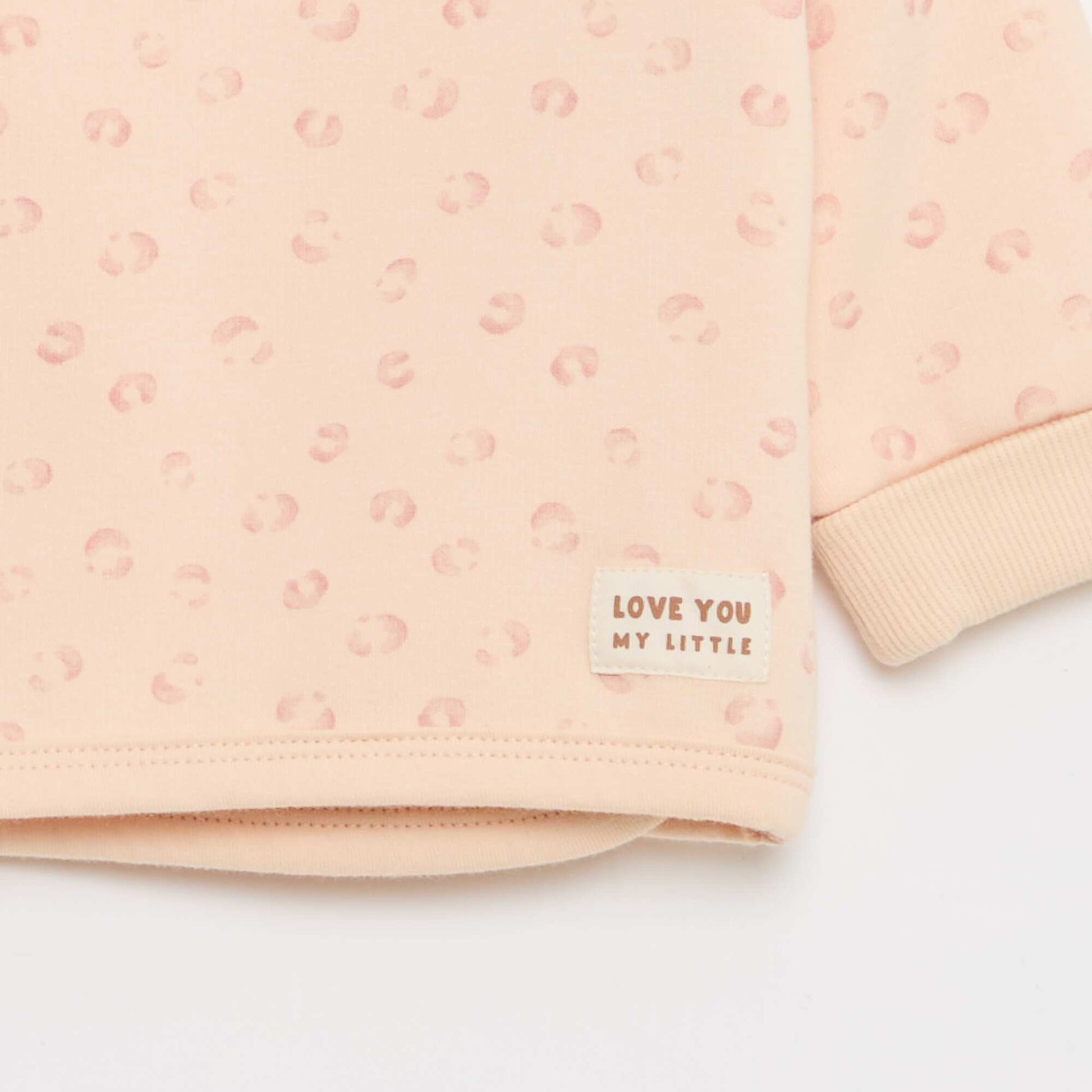 Conjunto buzo + pantalón de felpa - 2 piezas ROSA