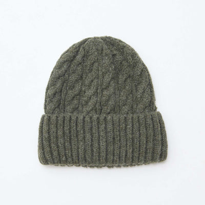 Gorro de punto trenzado VERDE