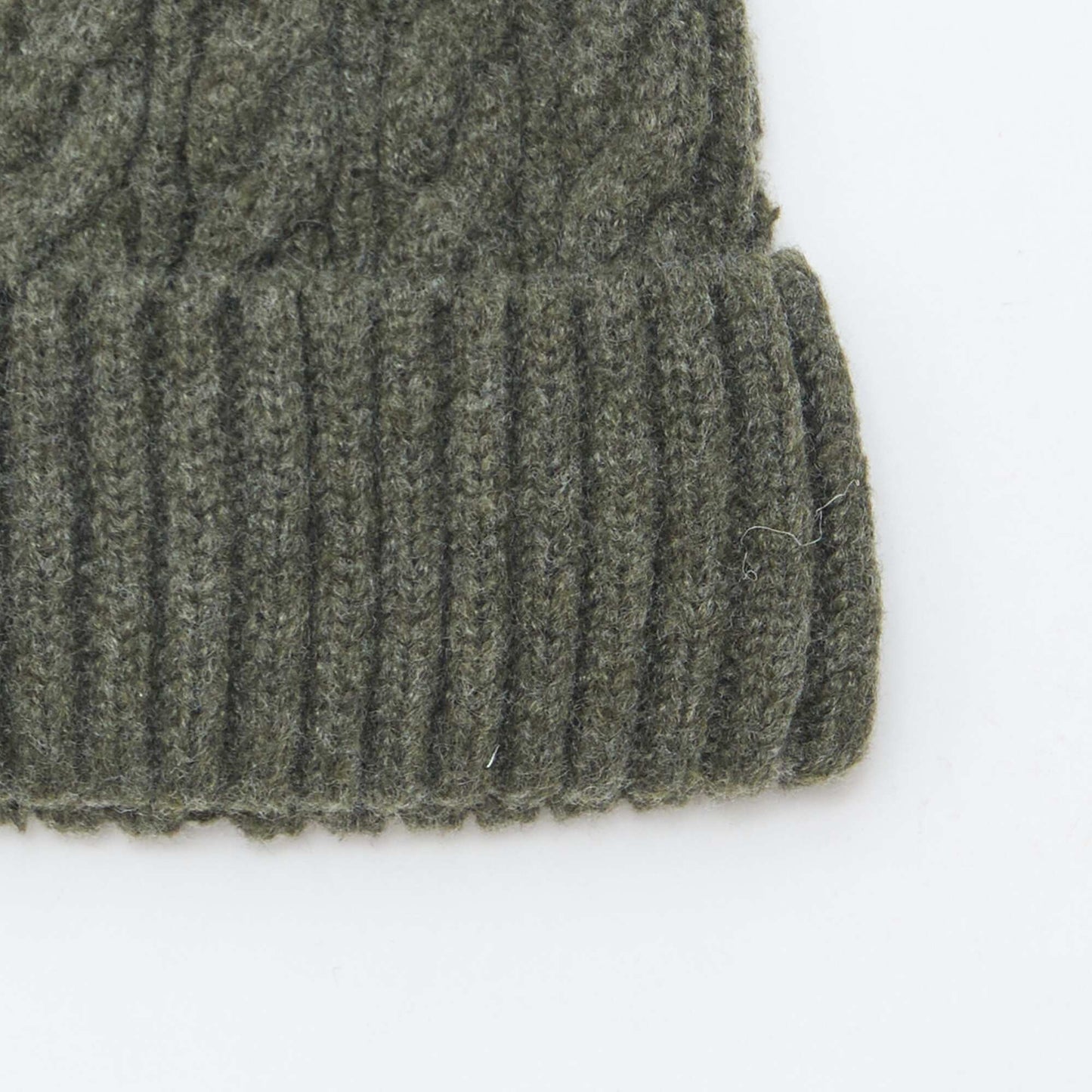 Gorro de punto trenzado VERDE