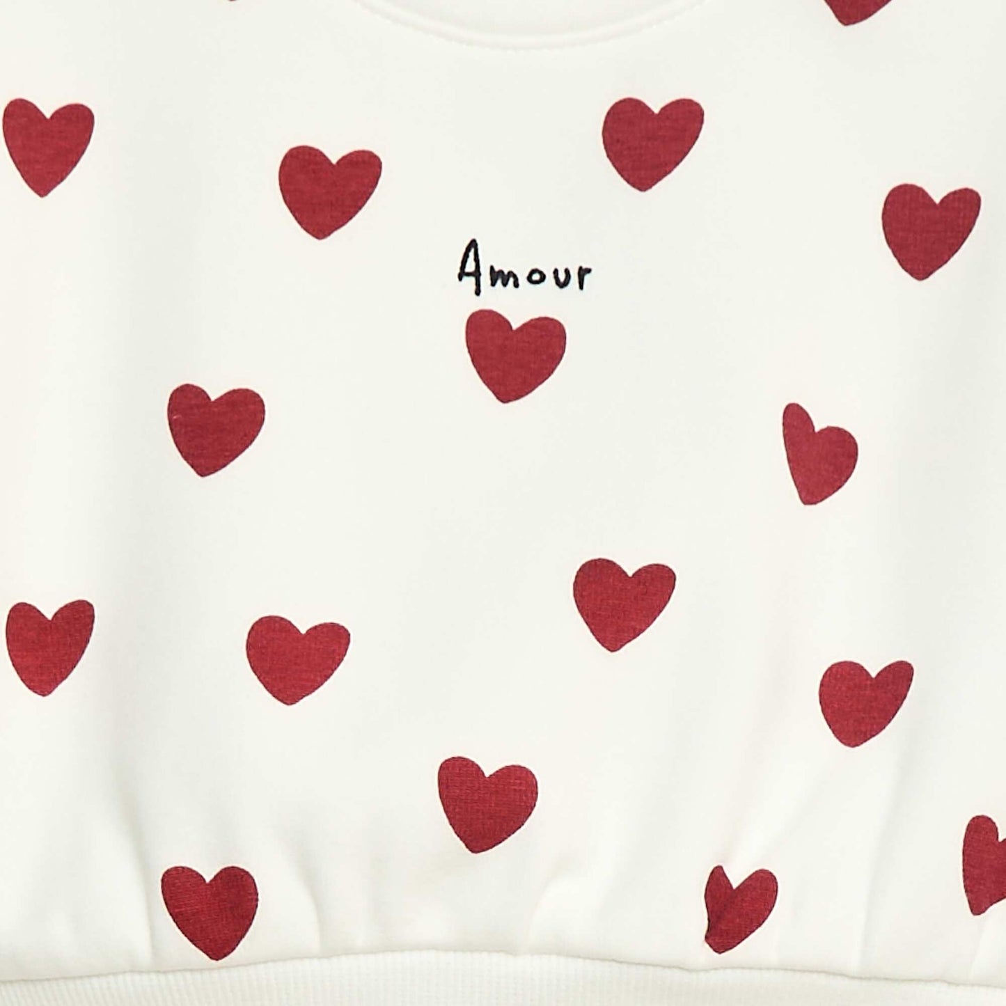 Sweater polar con estampado BLANCO